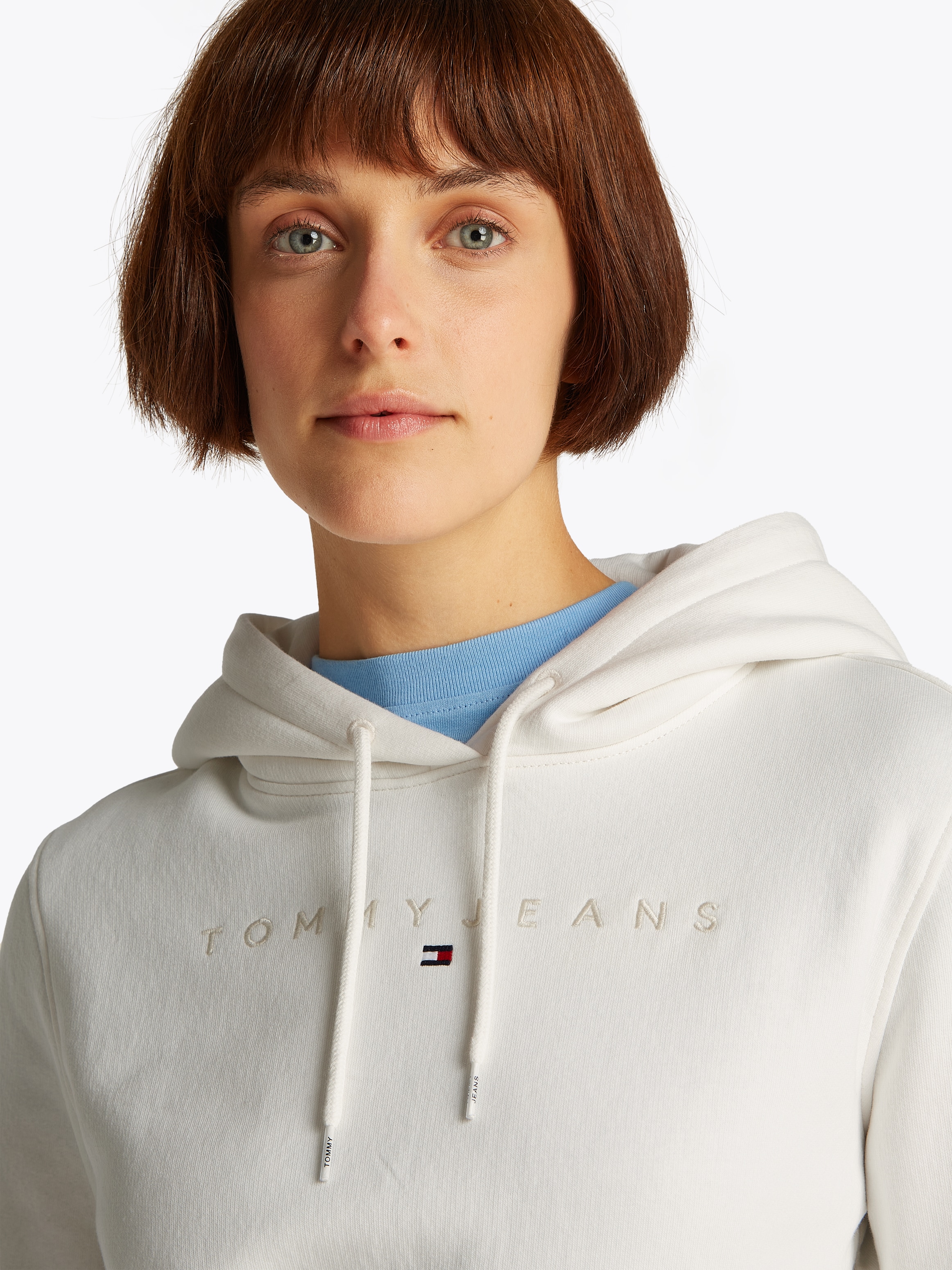 Tommy Jeans Curve Kapuzensweatshirt »TJW REG TONAL LINEAR HOODIE EXT«, in Großen Größen, Kapuze, Logostickerei