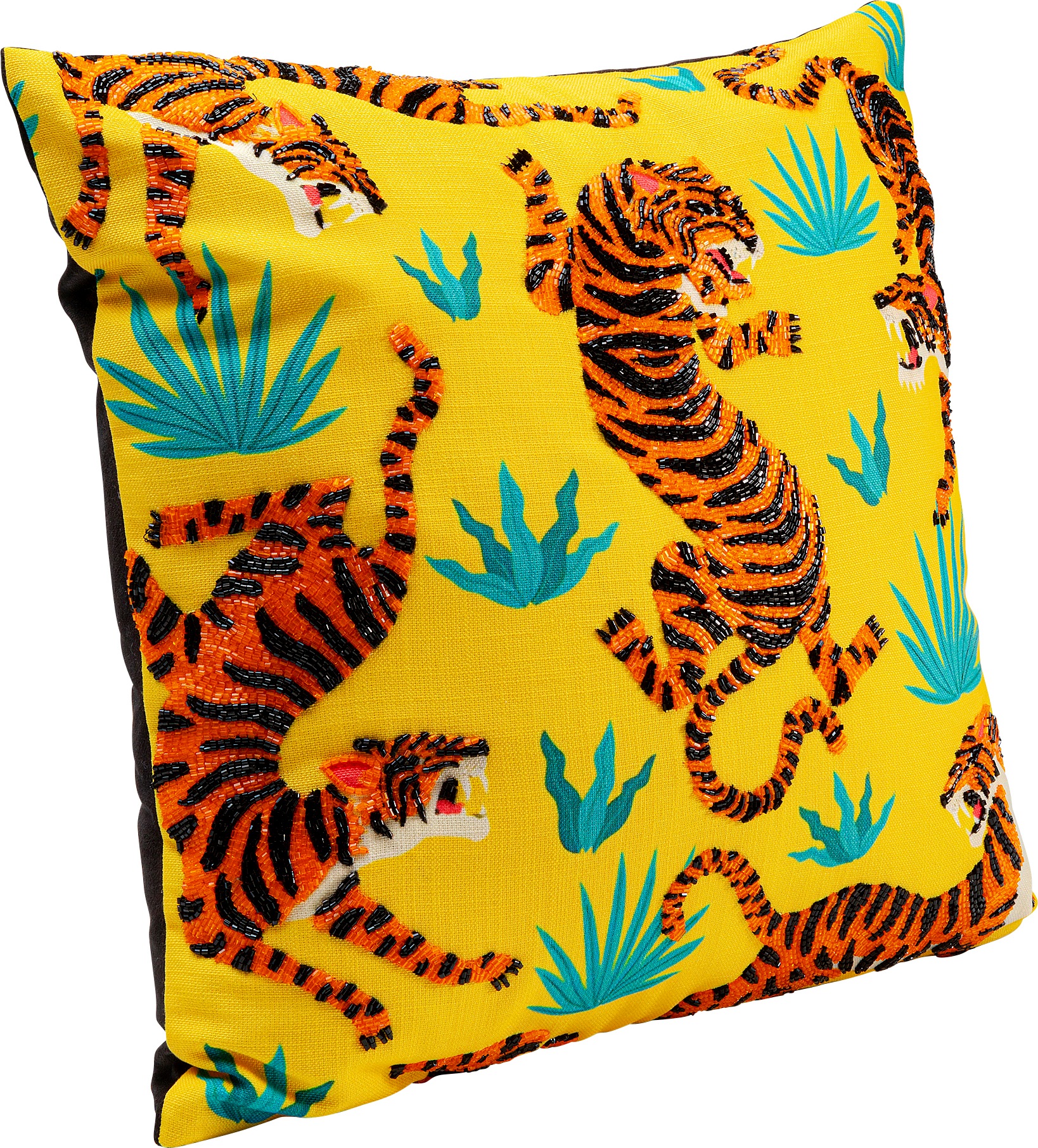 Kare Design Dekokissen »Tiger Love, Kissenhülle mit Füllung, 45x45 cm« stützt Kopf und Nacken angenehm und sorgt für erholsamen Schlaf