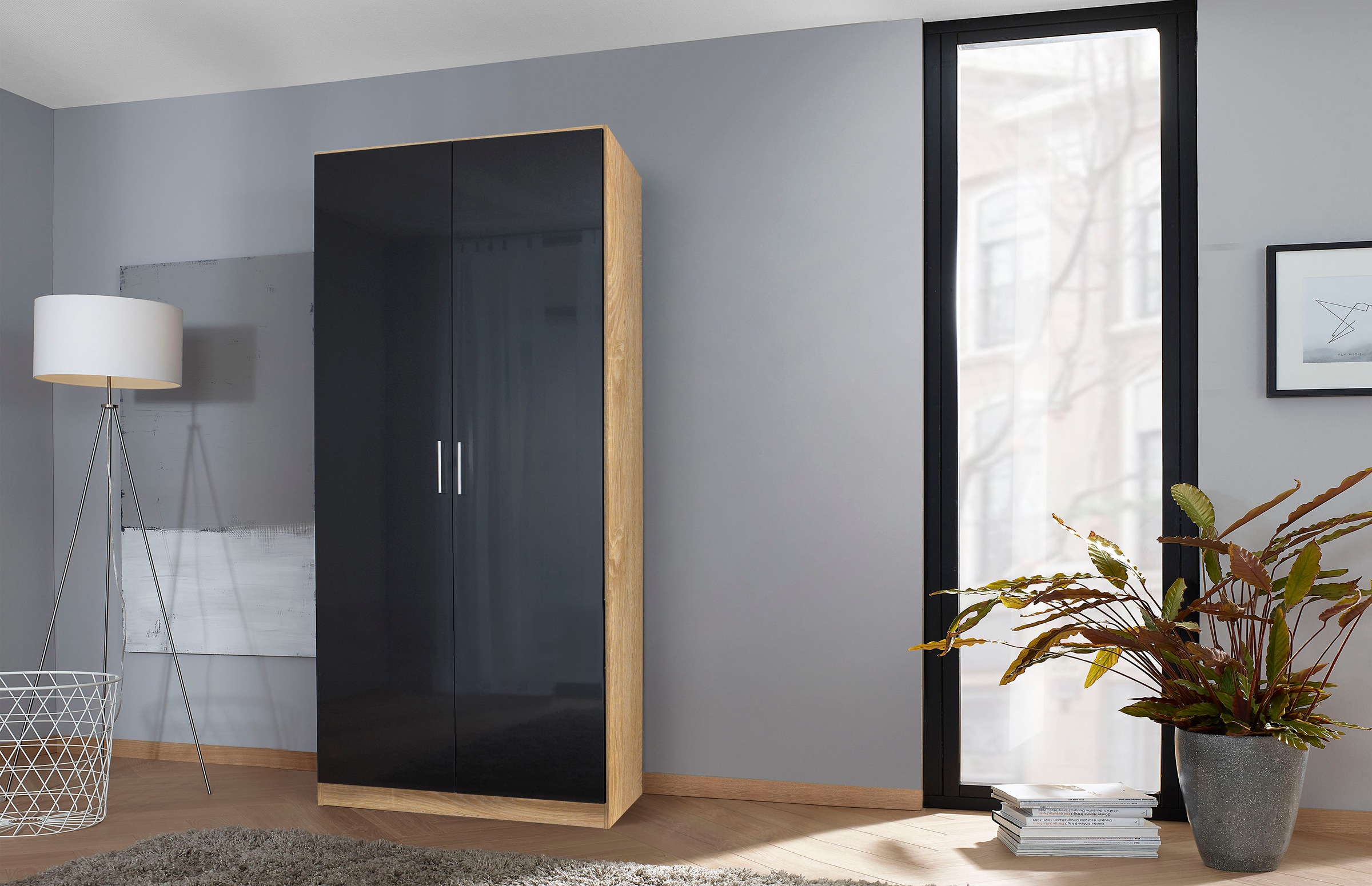 rauch Drehtürenschrank »Celle«, in 4 Breiten und 2 Höhen, optional mit Schubkästen MADE IN GERMANY