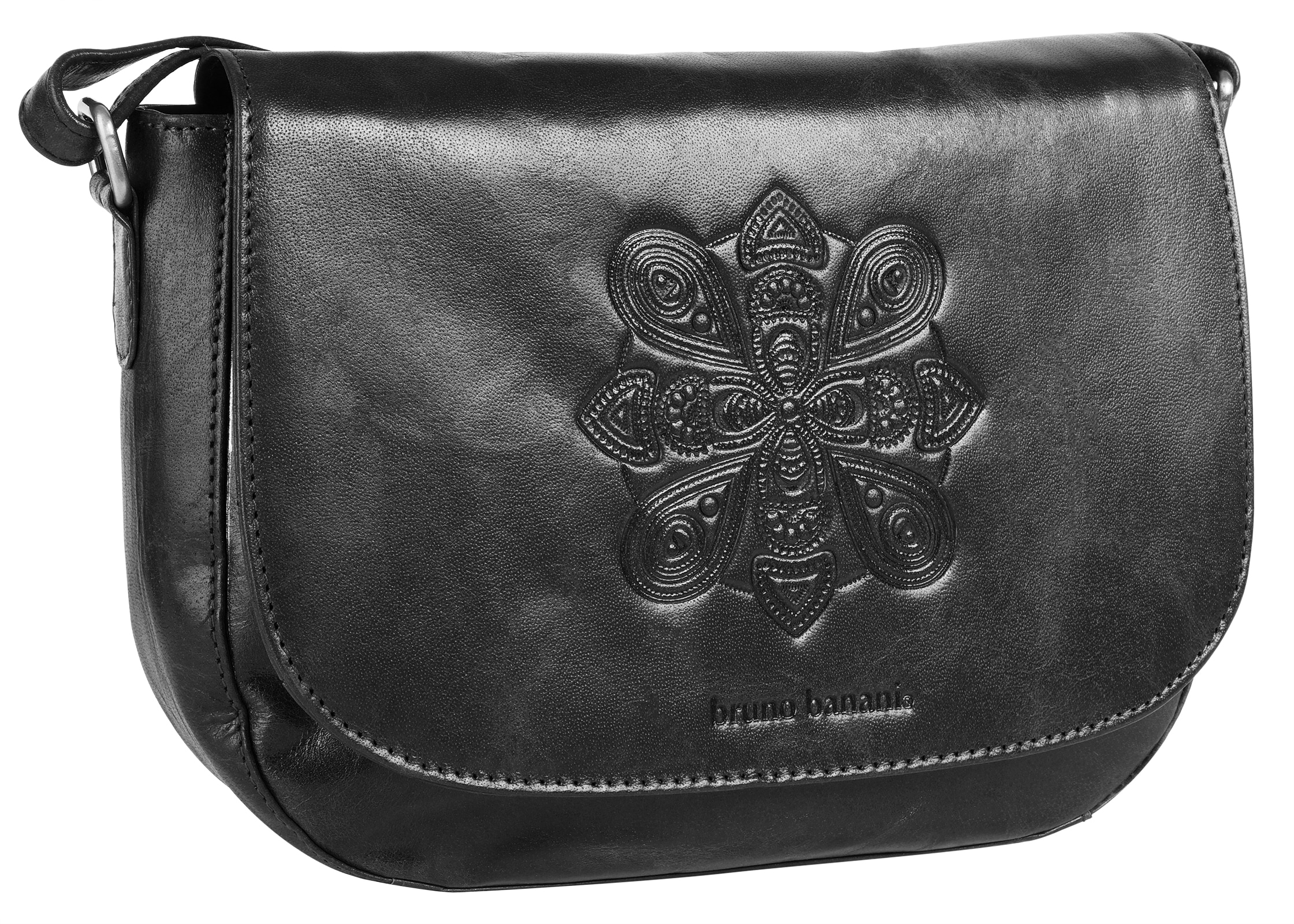 Bruno Banani Umhängetasche »Mandala«, echt Leder