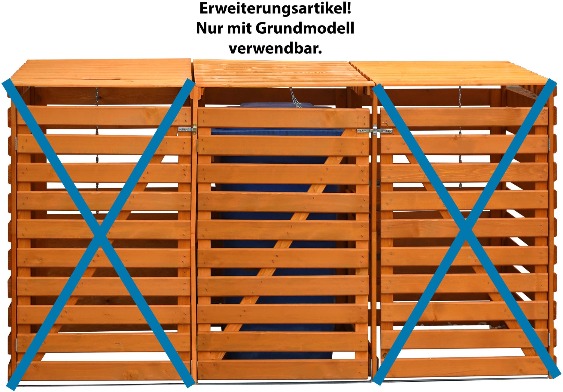 Mülltonnenbox »Vario V Erweiterung«, besonders robust aus ökologisch, zertifiziertem...