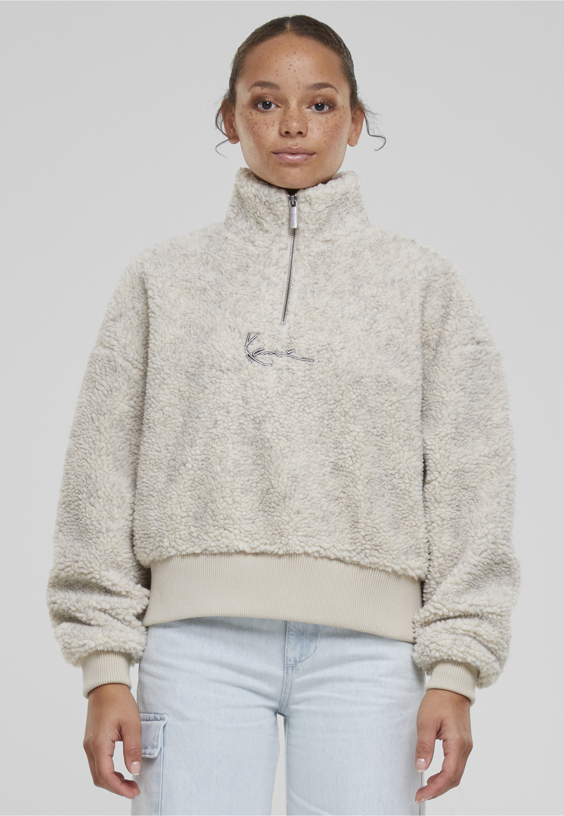 Karl Kani Sweater »Karl Kani Damen KW233-043-1 KK Metal Signature Teddy Troyer«
