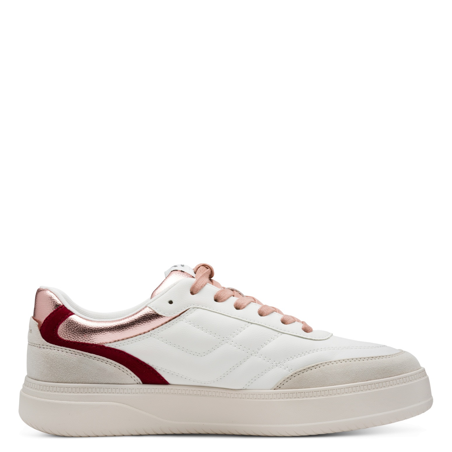 Tamaris Plateausneaker, Freizeitschuh, Halbschuh, Schnürschuh mit trendiger Ziersteppung