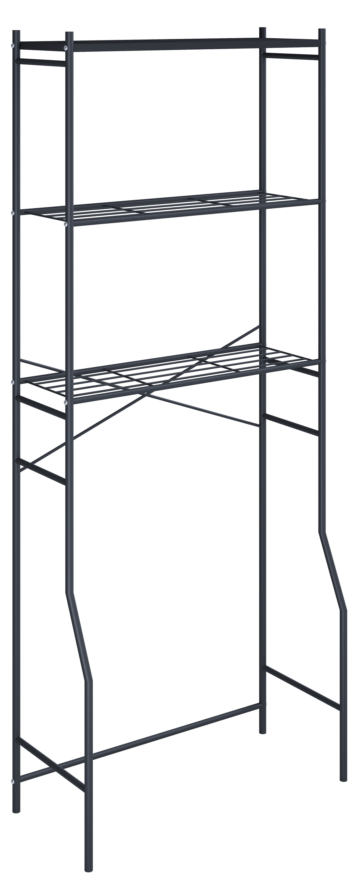 VCM Waschmaschinenumbauschrank »VCM Metall Überbauregal für Waschmaschinen | Platzsparendes Waschmaschinenregal | Maße: H. 160 x B. 68 x T.25 cm ¿ Tubas M«, (1 St.)