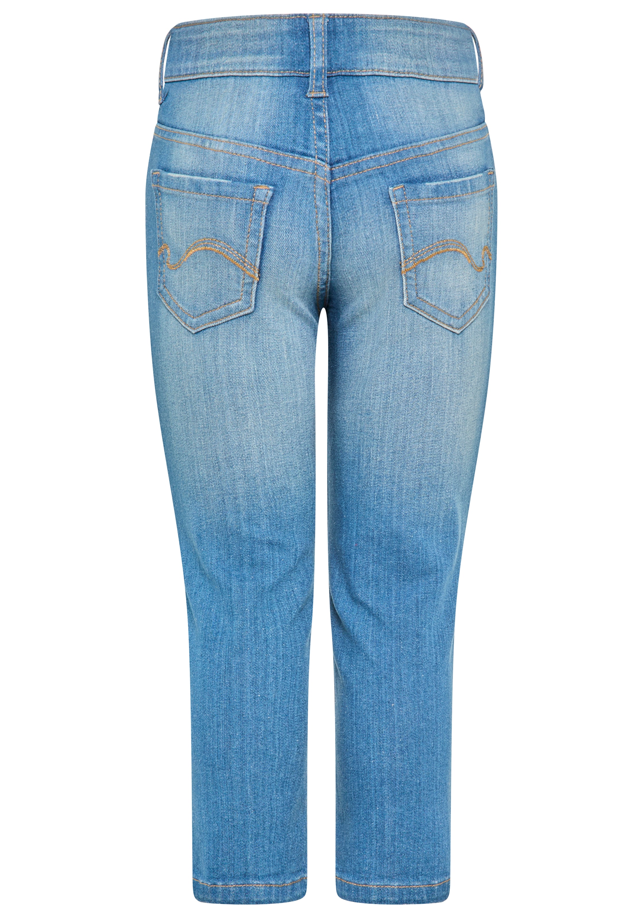 KangaROOS Schlupfjeans »Stretchjeans mit Applikation«, Jeans mit süßen Sternen-Aufnähern