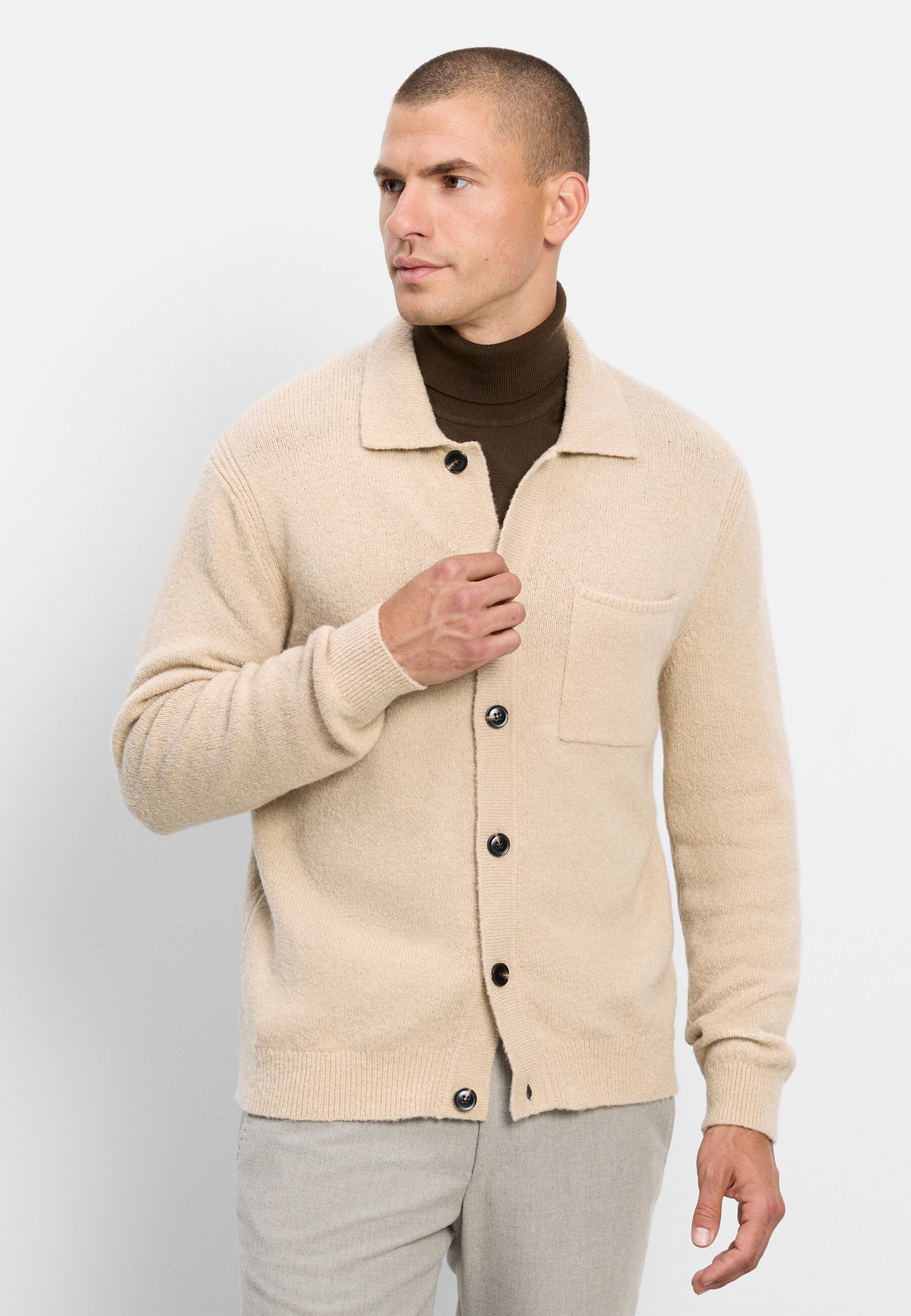 OLYMP Strickjacke "OLYMP Casual Strick, Strickjacke"