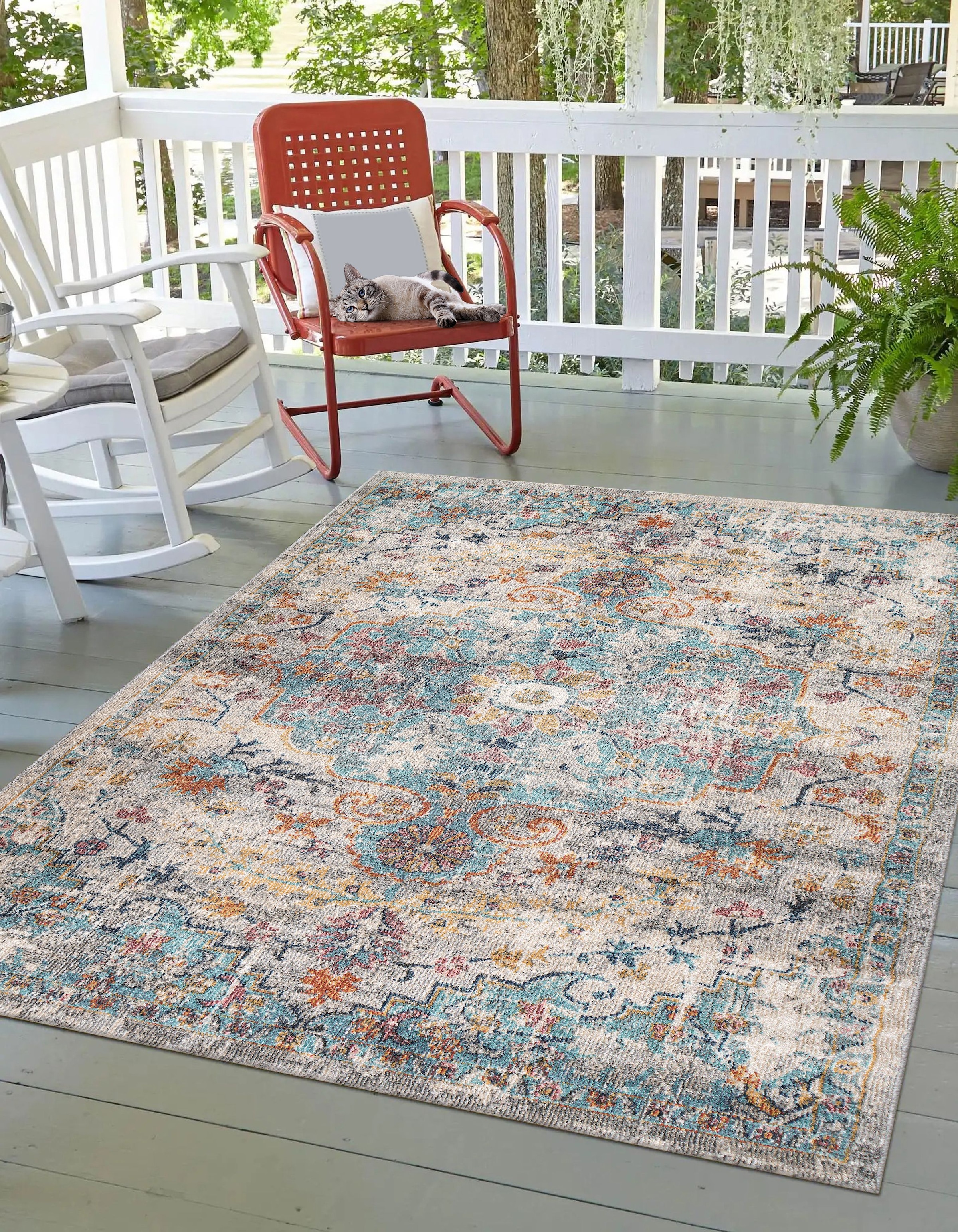the carpet Teppich »Palma«, rechteckig, 4 mm Höhe, Outdoor moderner robuster In und Outdoor Teppich