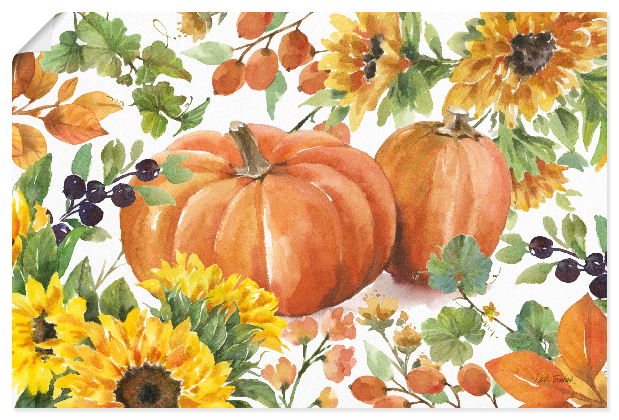 Artland Wandbild "Autumn Breeze III" Pflanzenbilder 1 Stk. tlg. als Alubild, Leinwandbild, Poster, Wandaufkleber in verschied. Größen