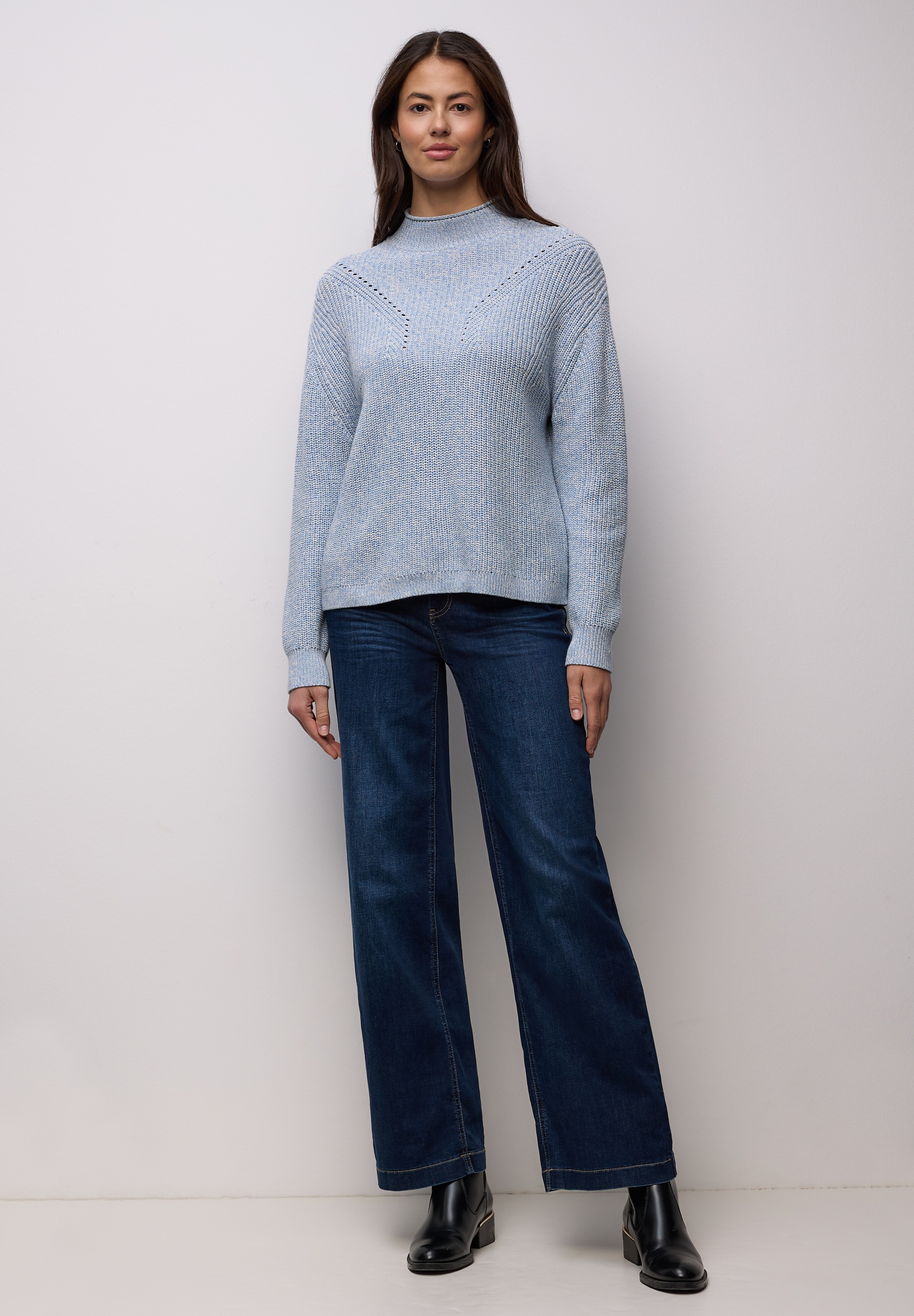 Thumbnail - STREET ONE Longpullover mit Strick-Detail