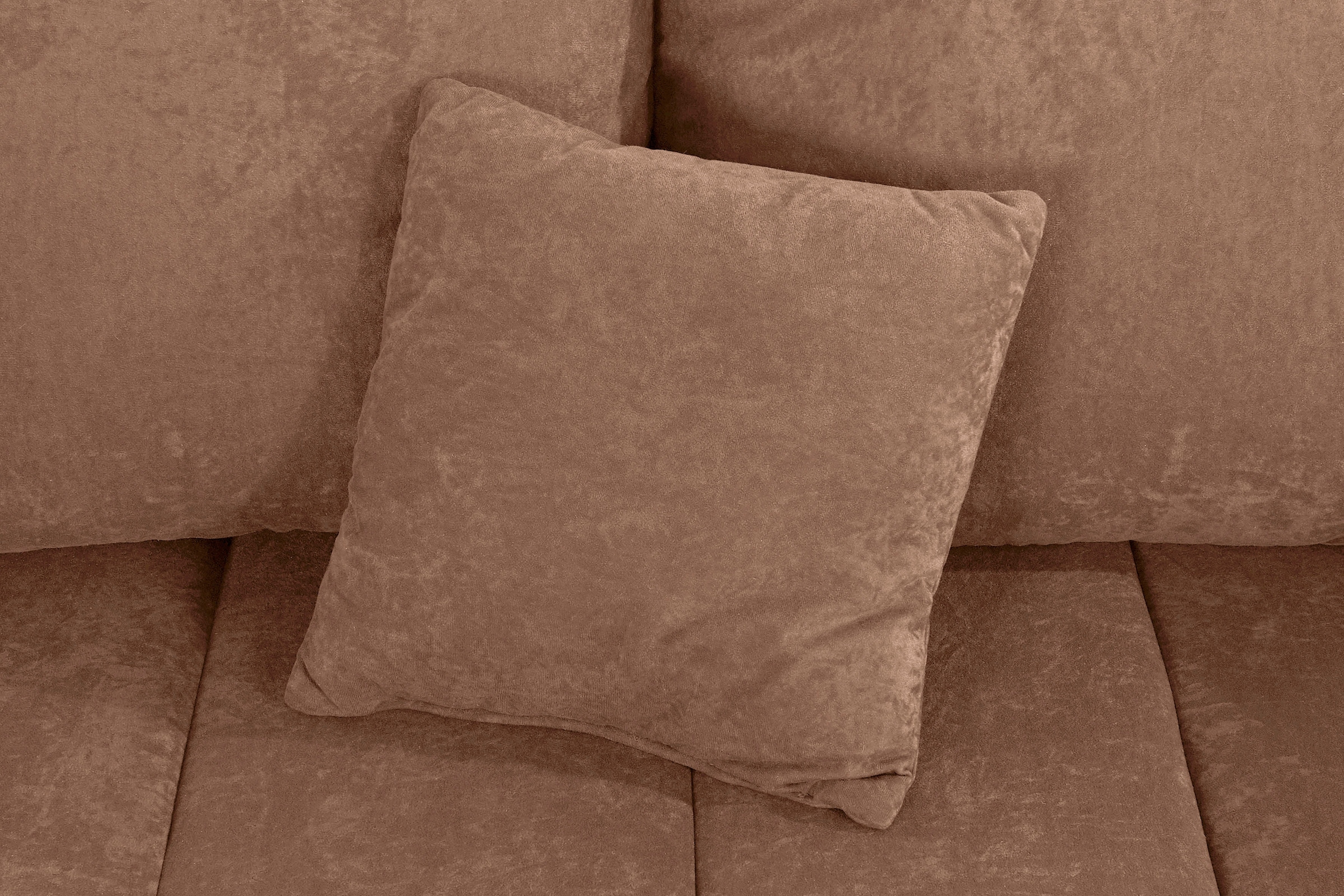 INOSIGN Ecksofa »Imola, elegant und modern, aktuelle Steppung im Sitz, bequem, L-Form«, frei im Raum stellbar, wahlweise mit Bettfunktion und Bettkasten