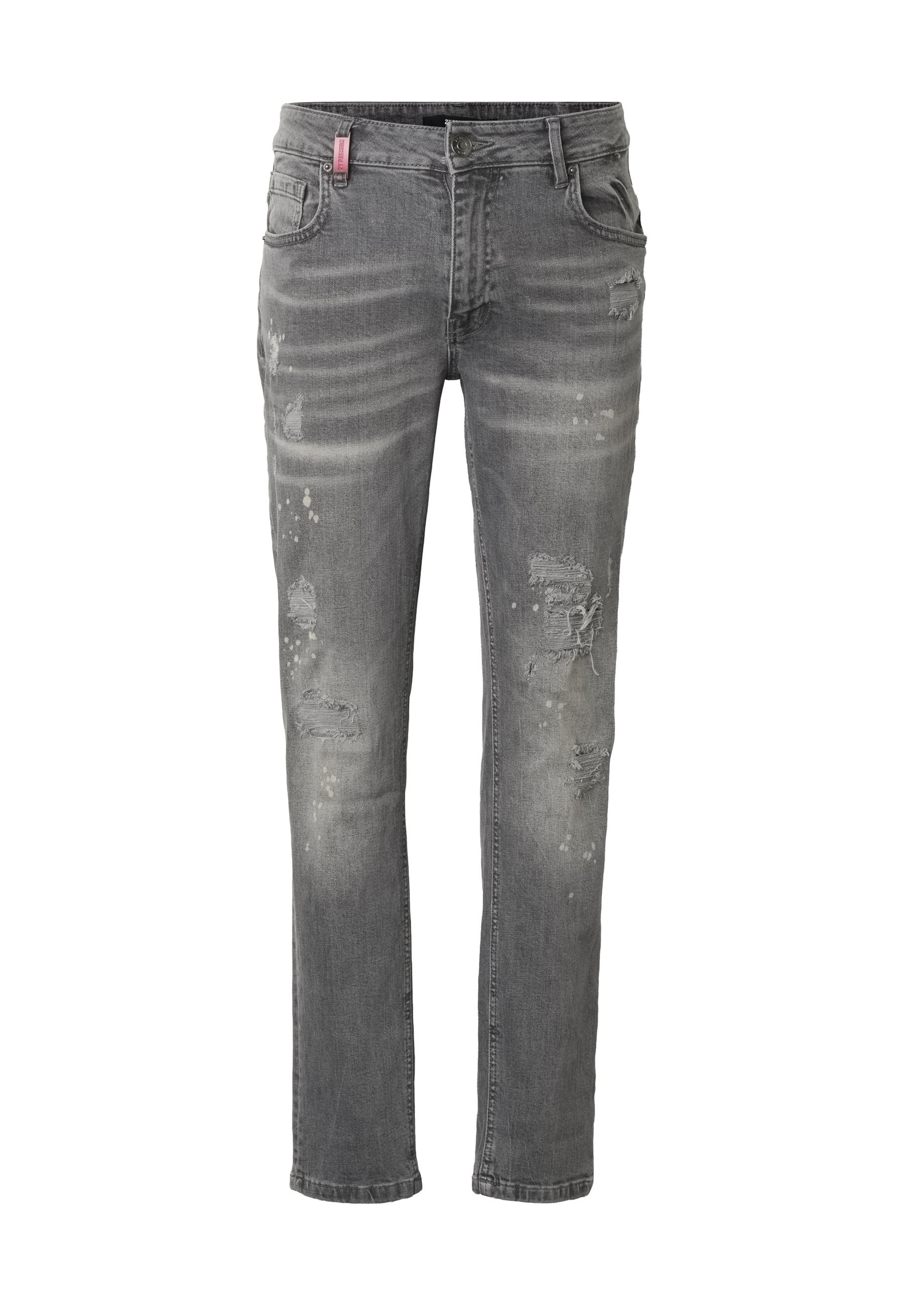 2Y Premium Bequeme Jeans "2Y Premium 2Y EMILIO RIPPED SLIM FIT JEANS"