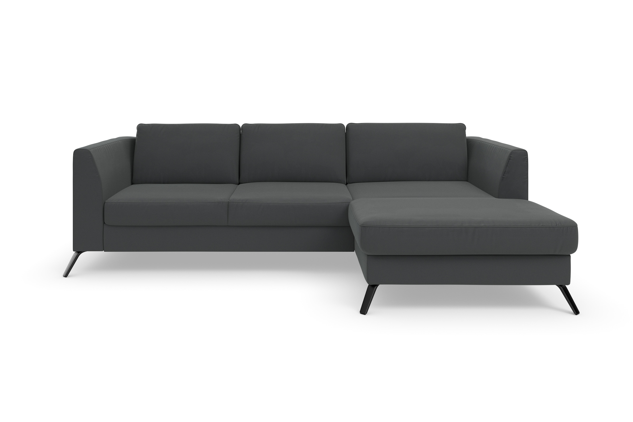 sit&more Ecksofa »Olsen L-Form«, inklusive Sitztiefenverstellung, wahlweise mit Bettfunktion, 15cm hoch