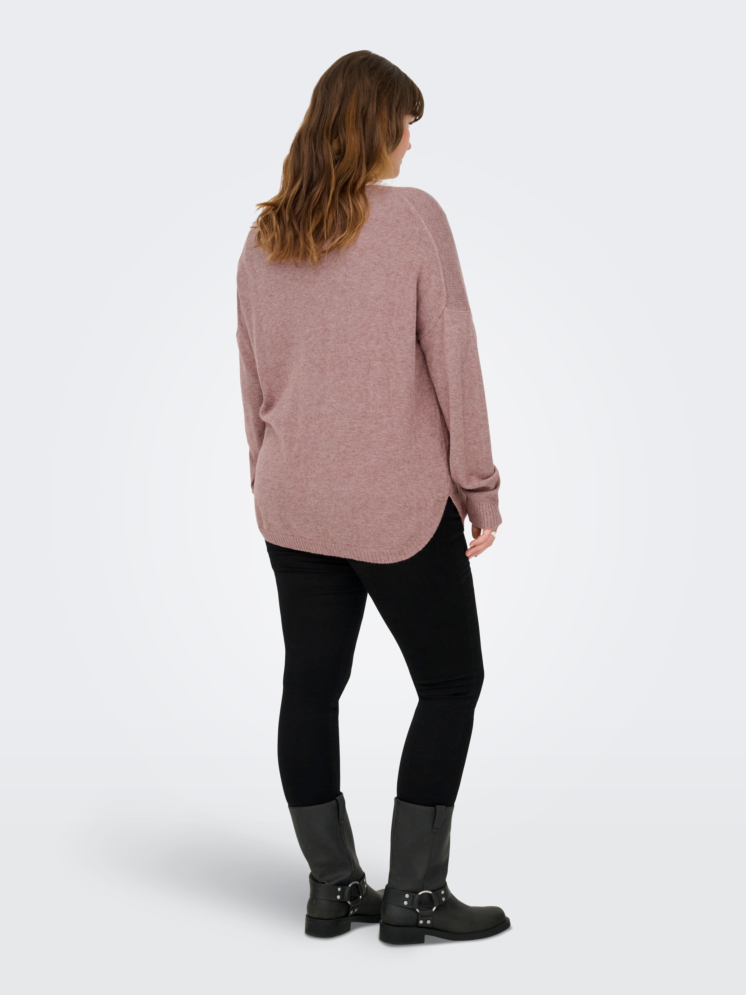 ONLY CARMAKOMA V-Ausschnitt-Pullover »CARMARGARETA LS PULLOVER KNT NOOS«