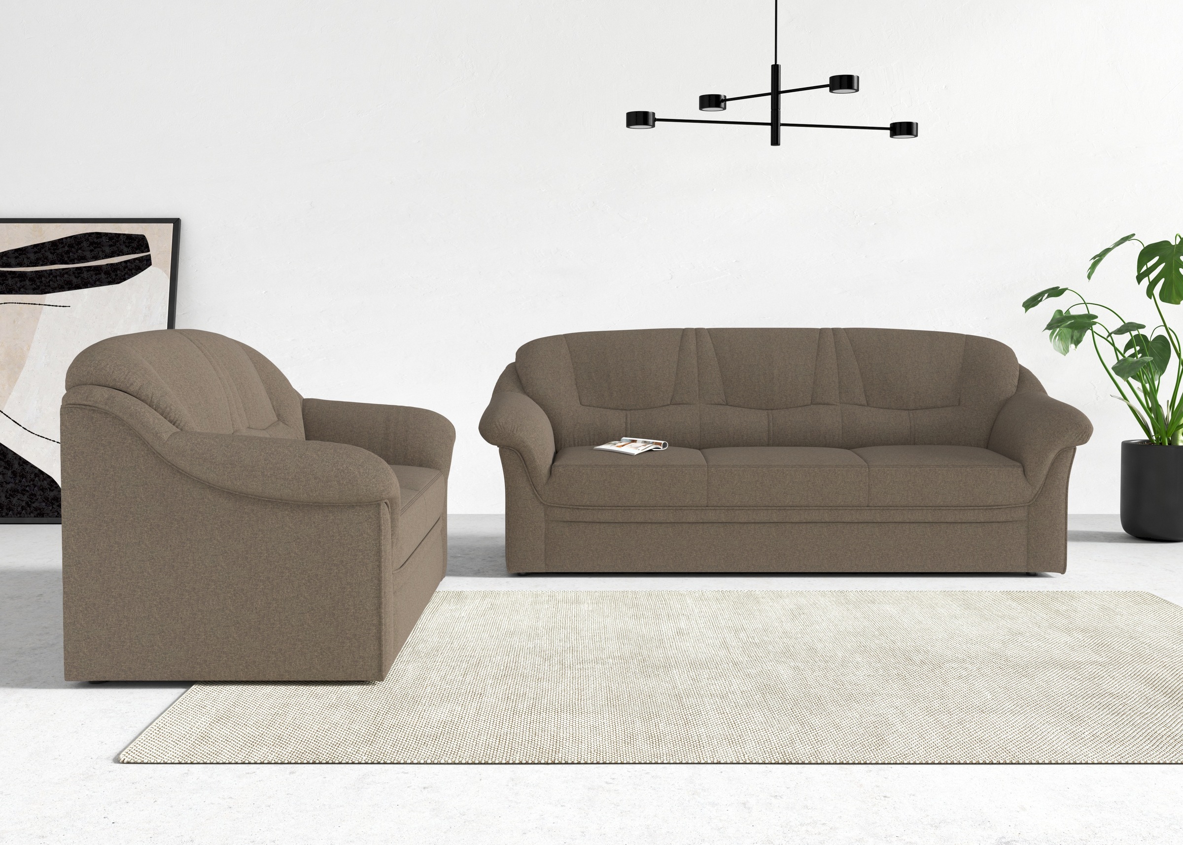 DOMO collection 3-Sitzer "Montana für kleine Räume, Breite 184cm, komfortab günstig online kaufen
