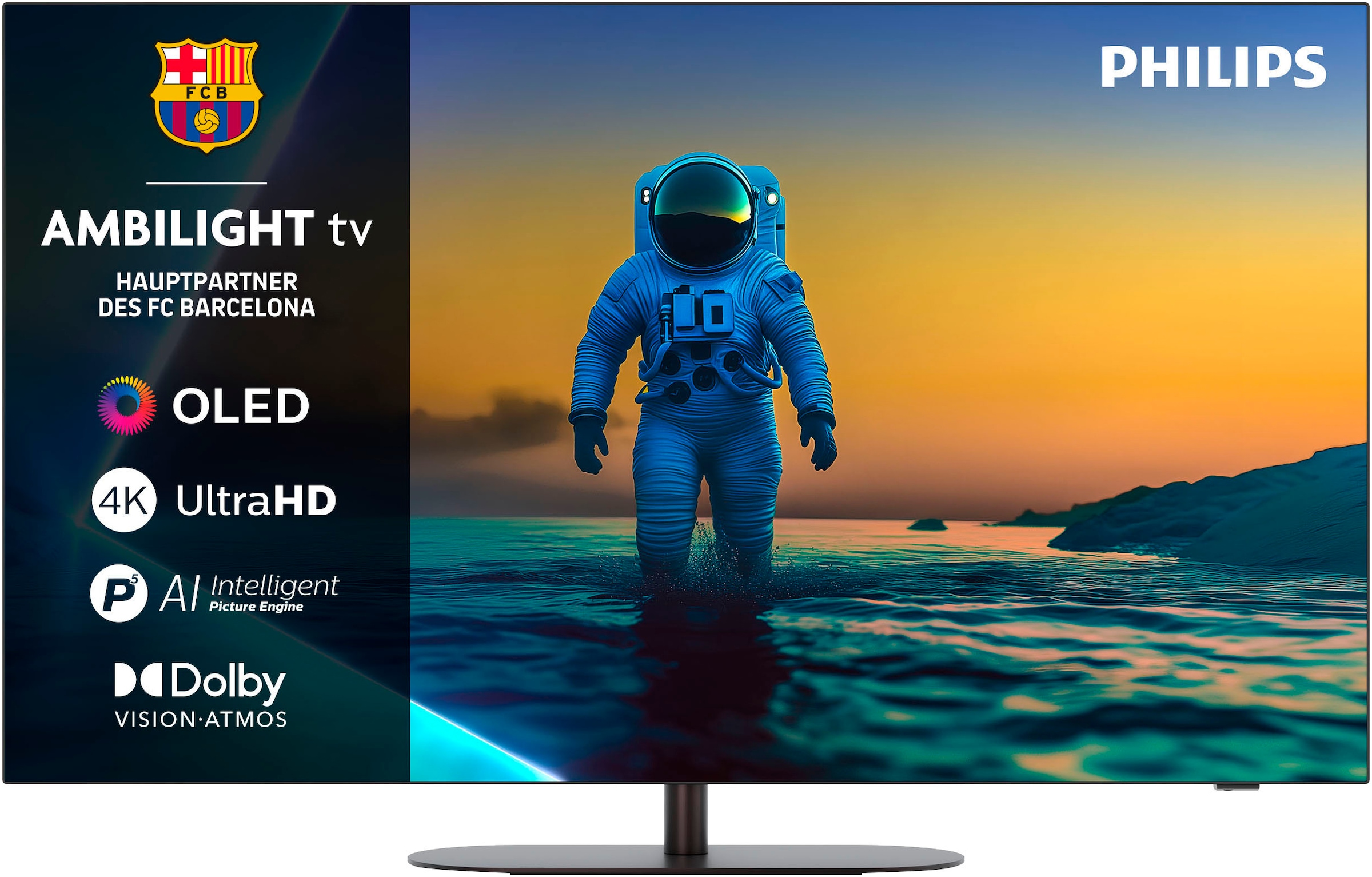 PHILIPS OLED-Fernseher "55OLED810/12", 55 ′′, schwarz, Fernseher