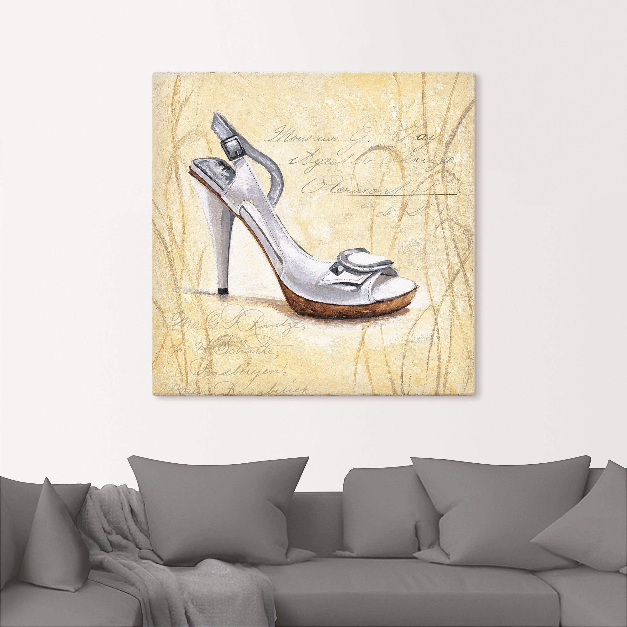 Artland Leinwandbild "Stiletto IV - Schuh", Mode, (1 St.), auf Keilrahmen g günstig online kaufen