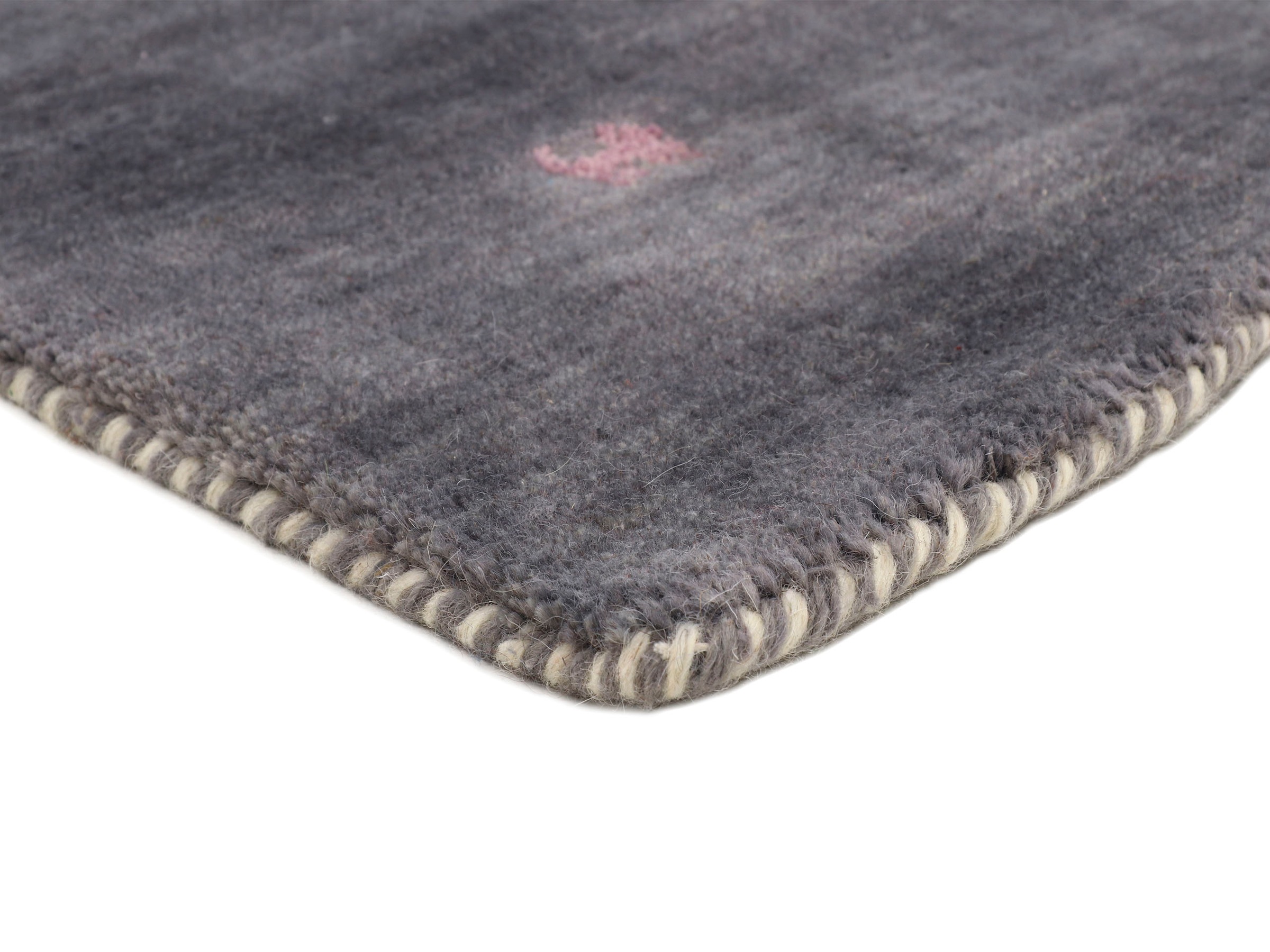 Thumbnail - carpetfine Wollteppich "Gabbeh Uni, auch als Läufer und Rund erhältlich", rechteckig, 15 mm Höhe, reine Wolle, handgeweb...