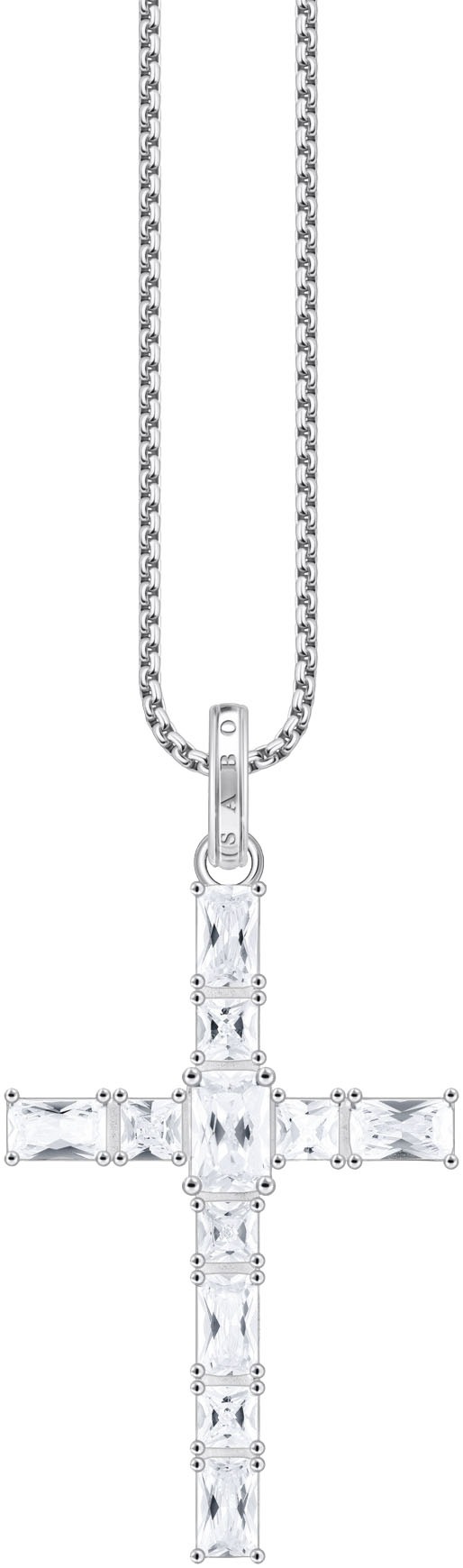 THOMAS SABO Kettenanhänger »Schmuck Silber 925 Anhänger Kreuz, PE939-051-14«, mit Zirkonia (synth.)