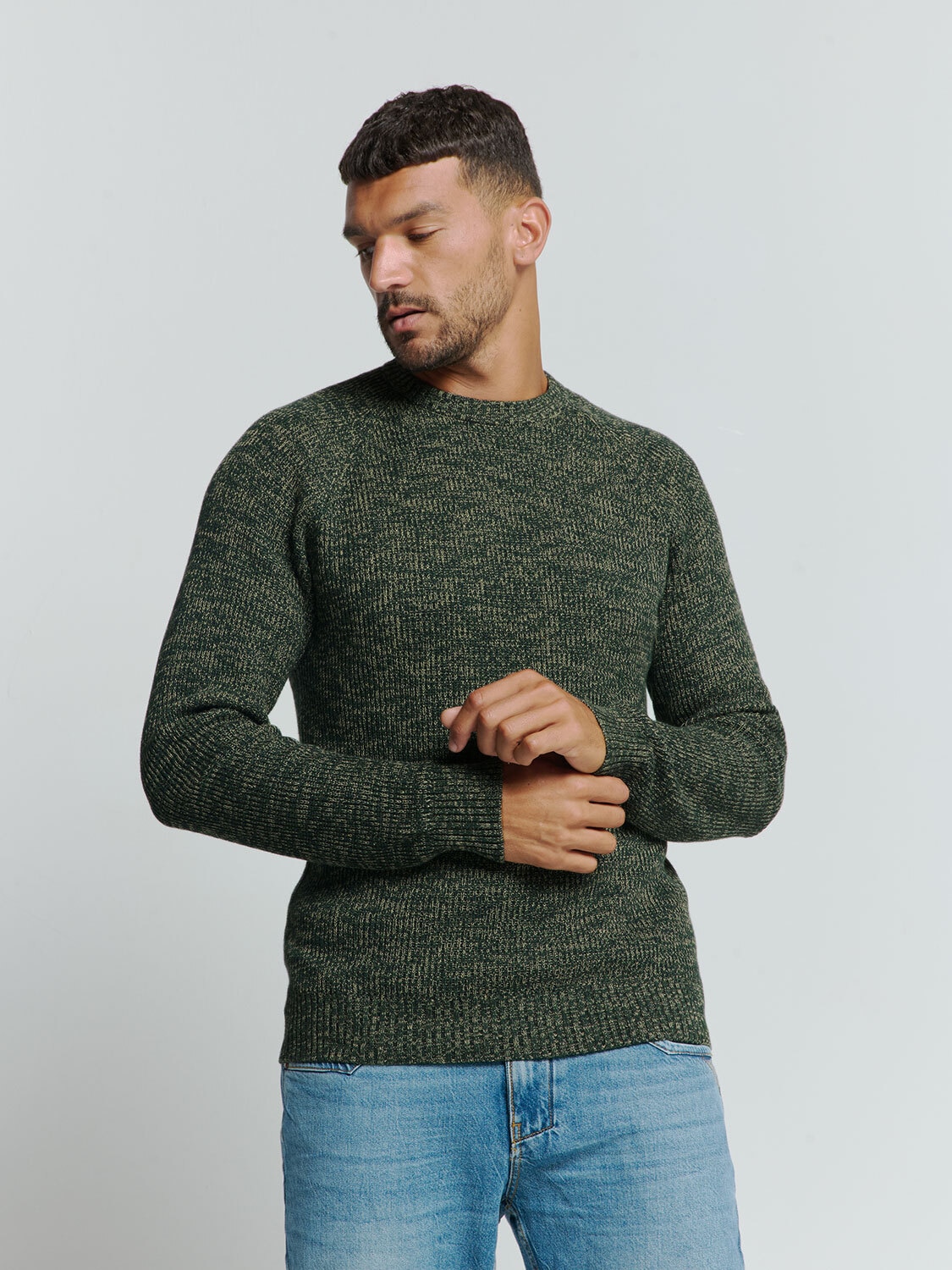 Rundhalspullover »No Excess Farbiger Rippenpullover«