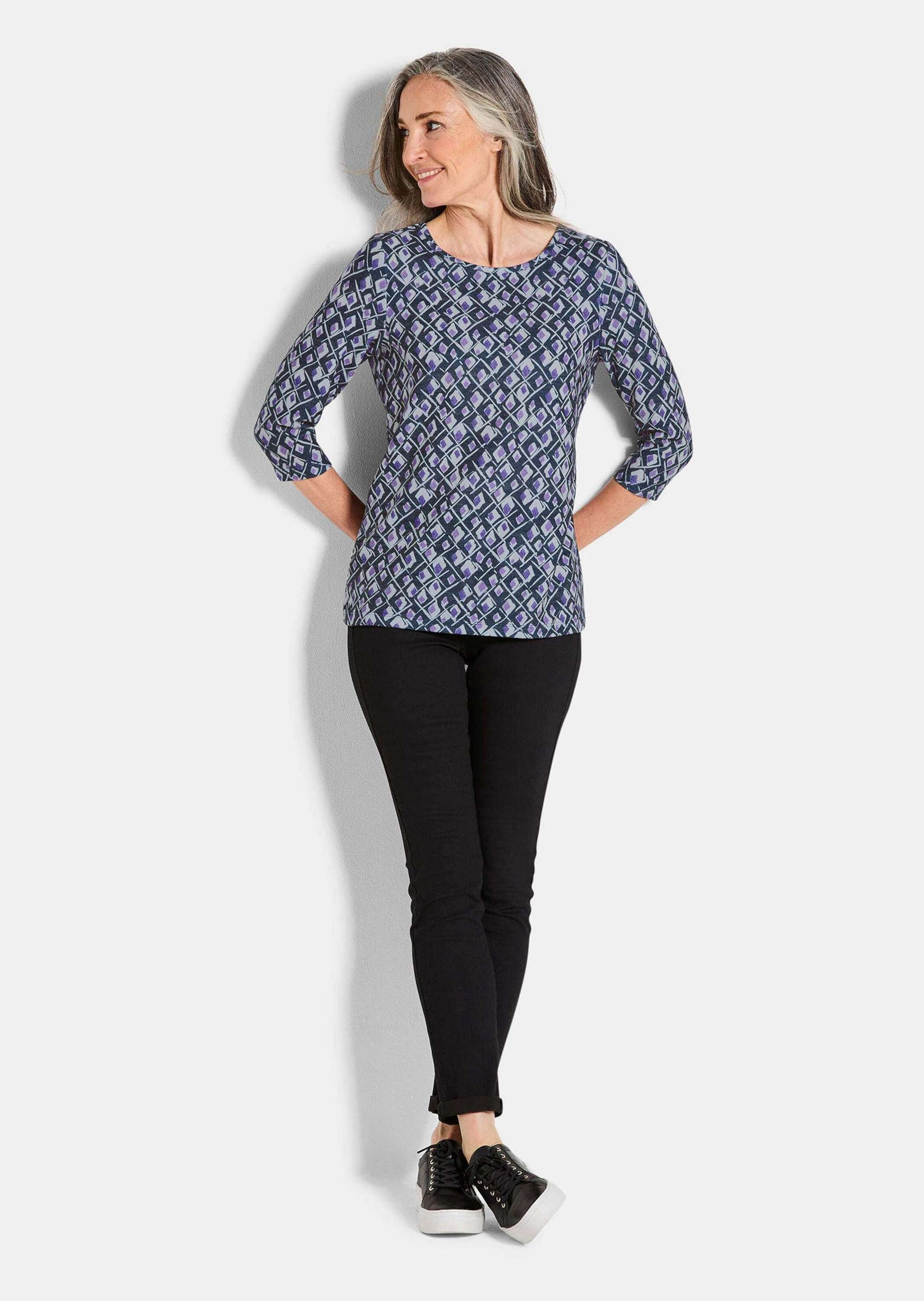 GOLDNER Print-Shirt »Druckshirt aus flauschigem Jersey«