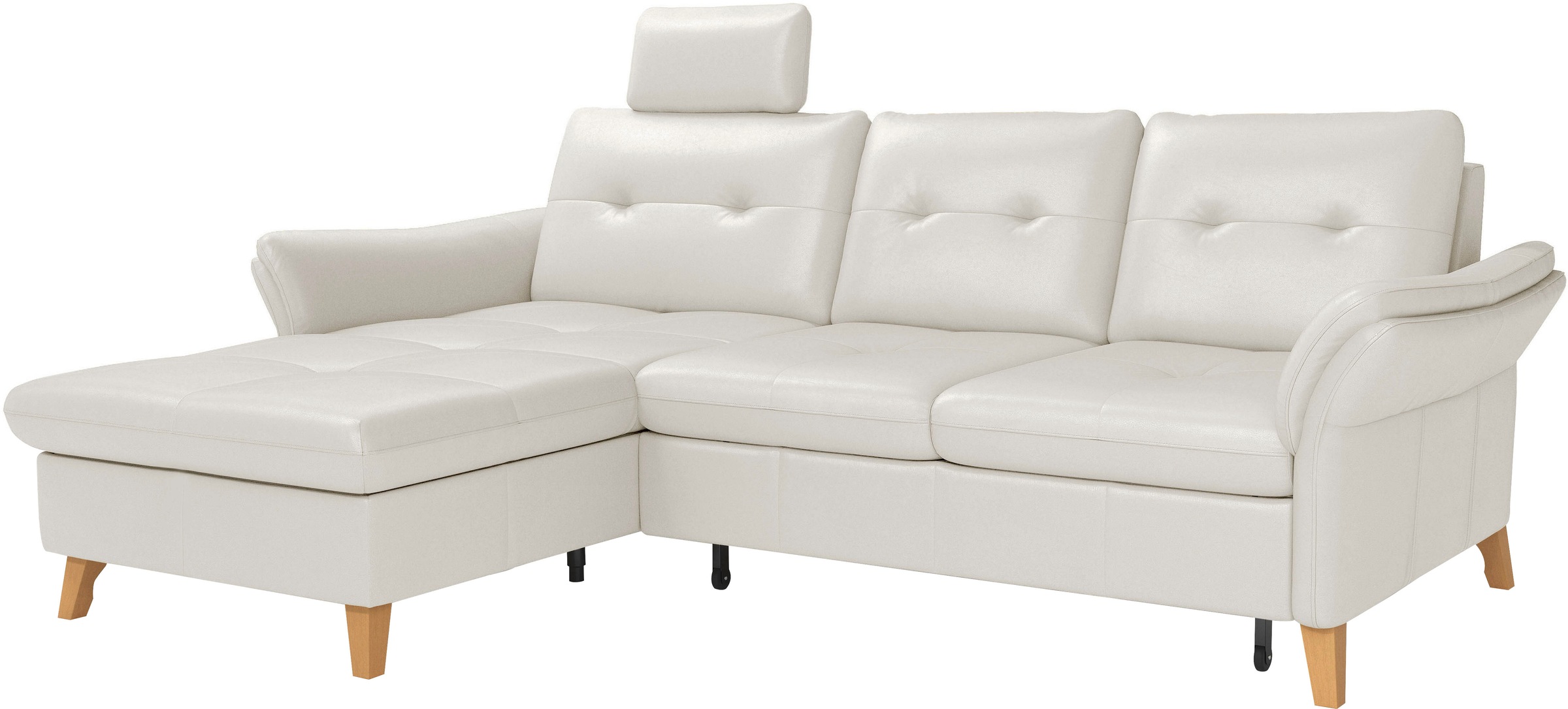 sit&more Ecksofa »Göteborg«, Sitztiefenverstellung und Federkern, wahlweise mit Bettfunktion