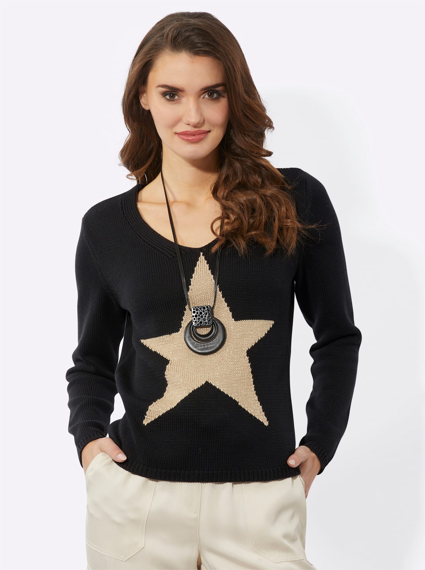 Inspirationen Strickpullover "Langarm-Pullover" günstig online kaufen