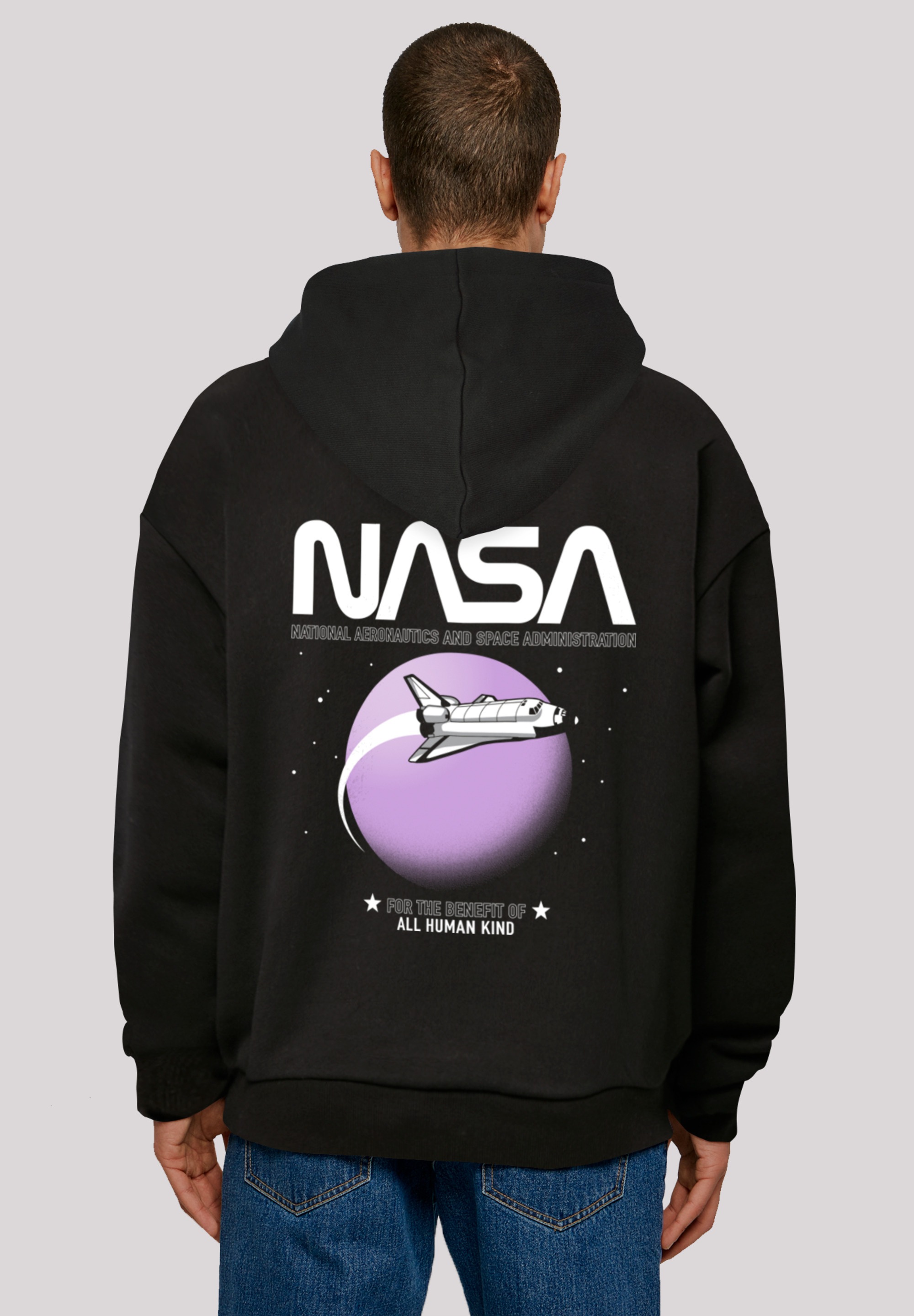 F4NT4STIC Kapuzenpullover "NASA Shuttle Orbit Space", Print