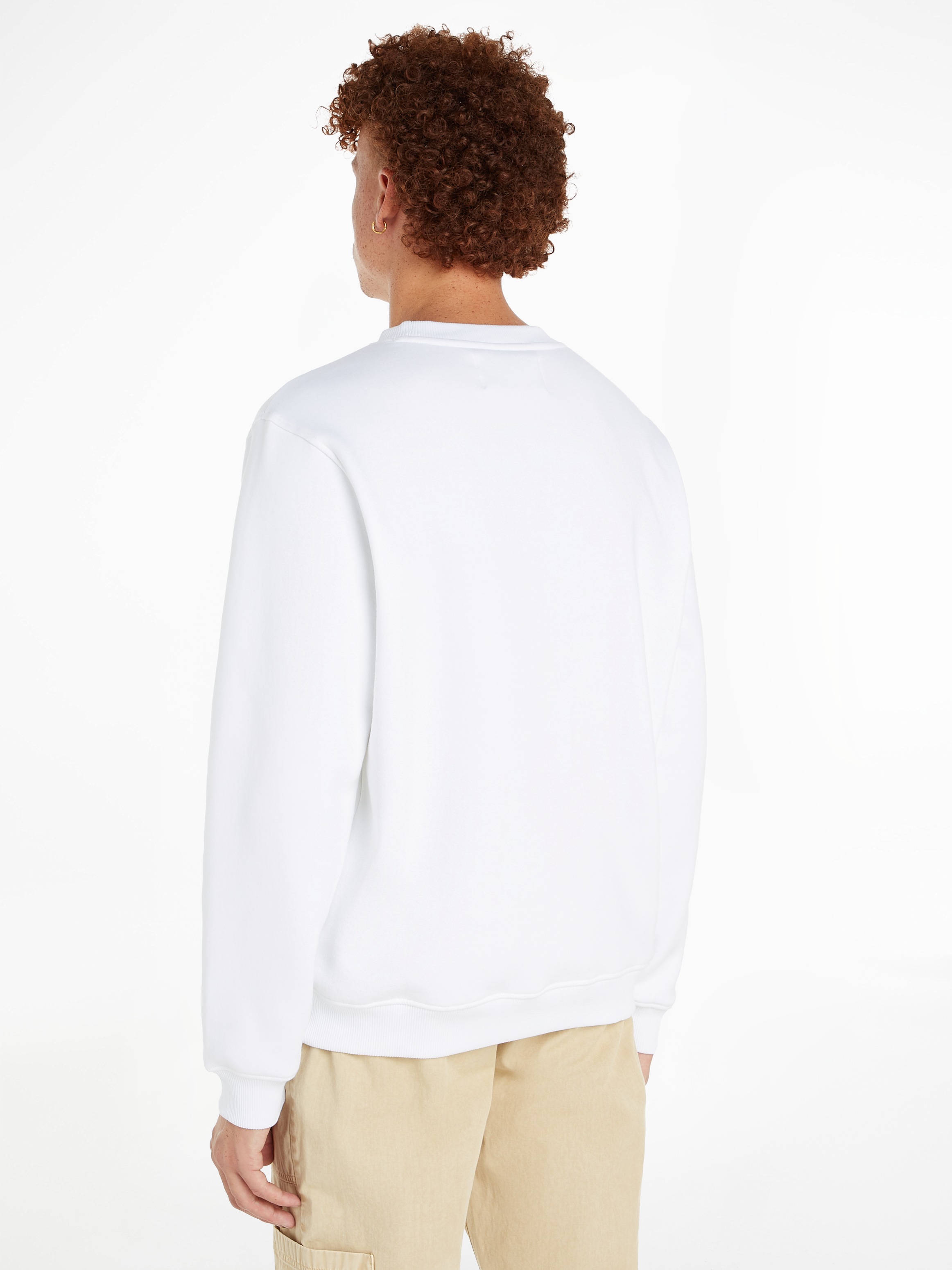 Calvin Klein Jeans Sweatshirt "OUTLINE MONOLOGO CREW NECK", mit Markenlabel günstig online kaufen