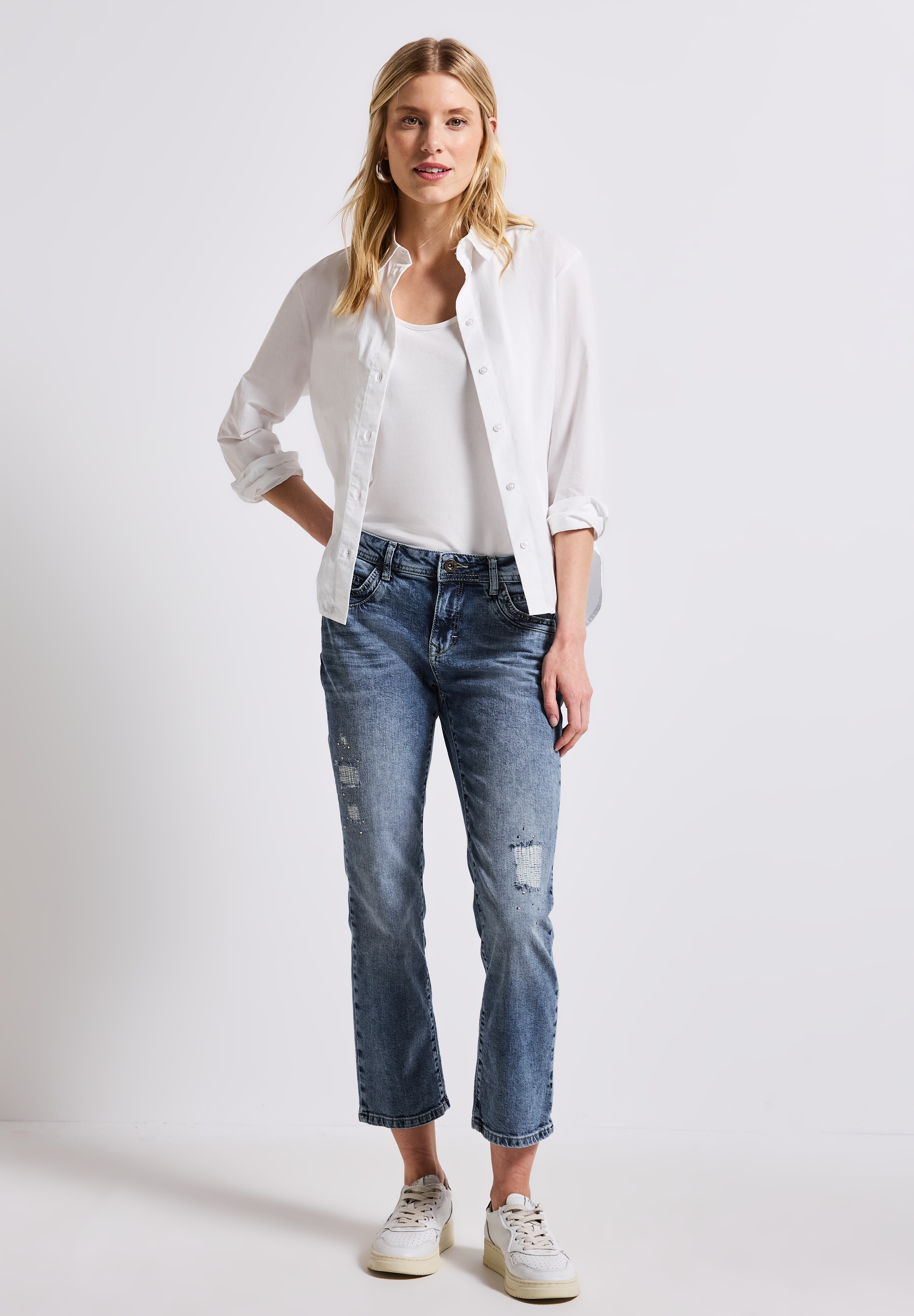STREET ONE Slim-fit-Jeans, Middle Waist