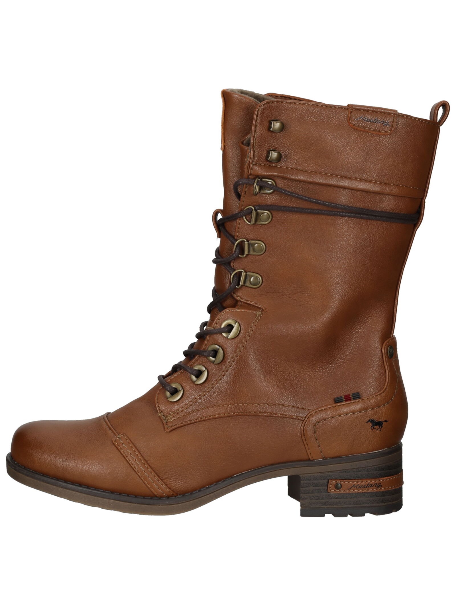 Mustang Shoes Schnürstiefel "Mustang Shoes Stiefel Lederimitat" günstig online kaufen