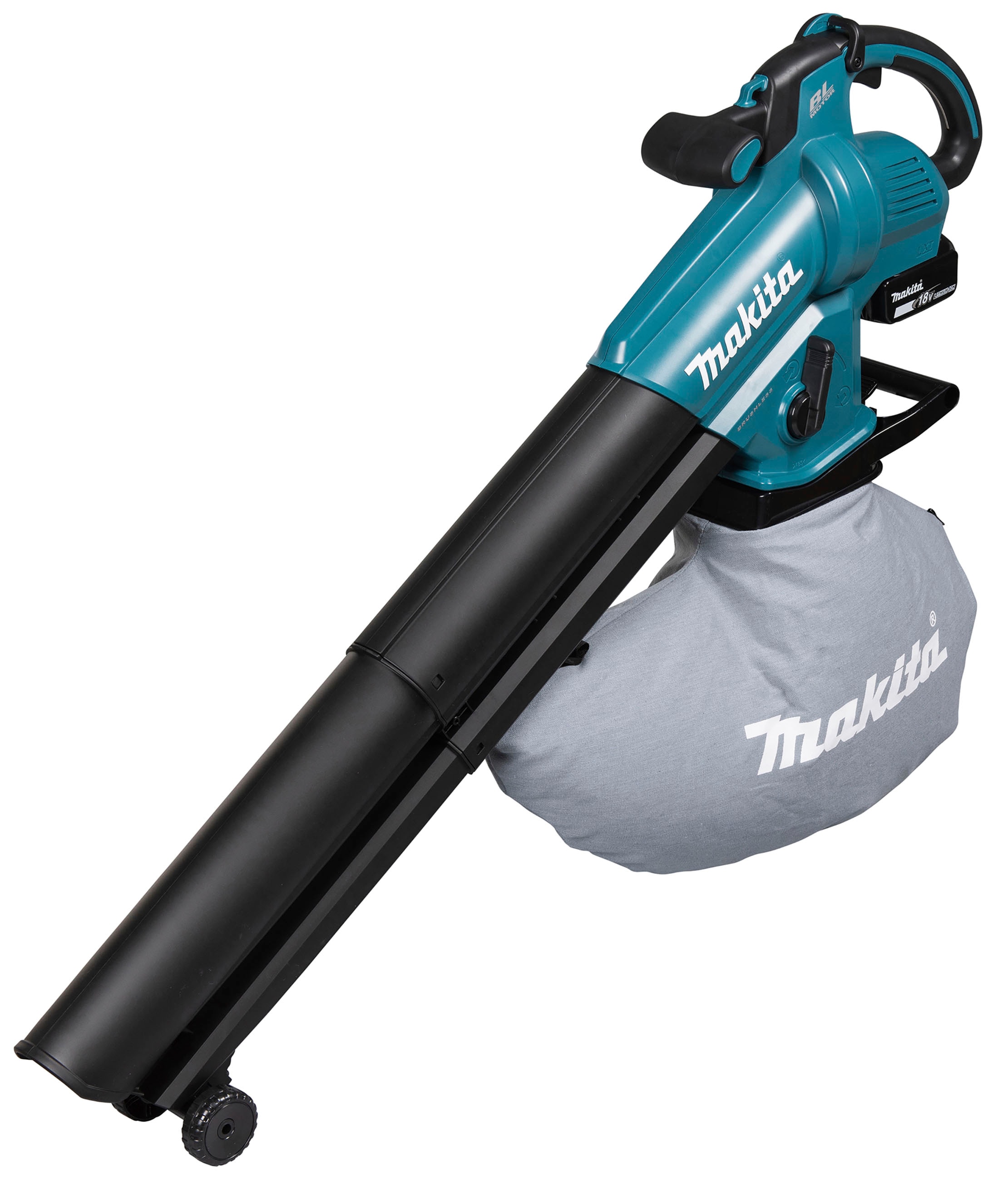 Makita Akku-Laubbläser »2 in 1 Akku-Laubsauger inkl. Häckselfunktion »DUB187Z««, ohne Akku und Ladegerät, 18V, 64 m/s, 366 m3 /h