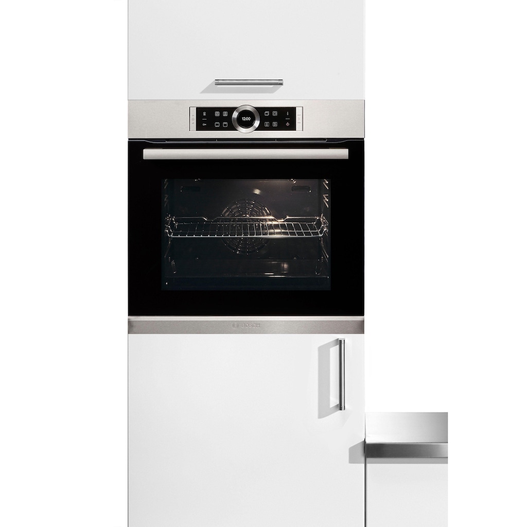 BOSCH Einbaubackofen »HBG632TS1«, 8, HBG632TS1, mit 3-fach-Teleskopauszug