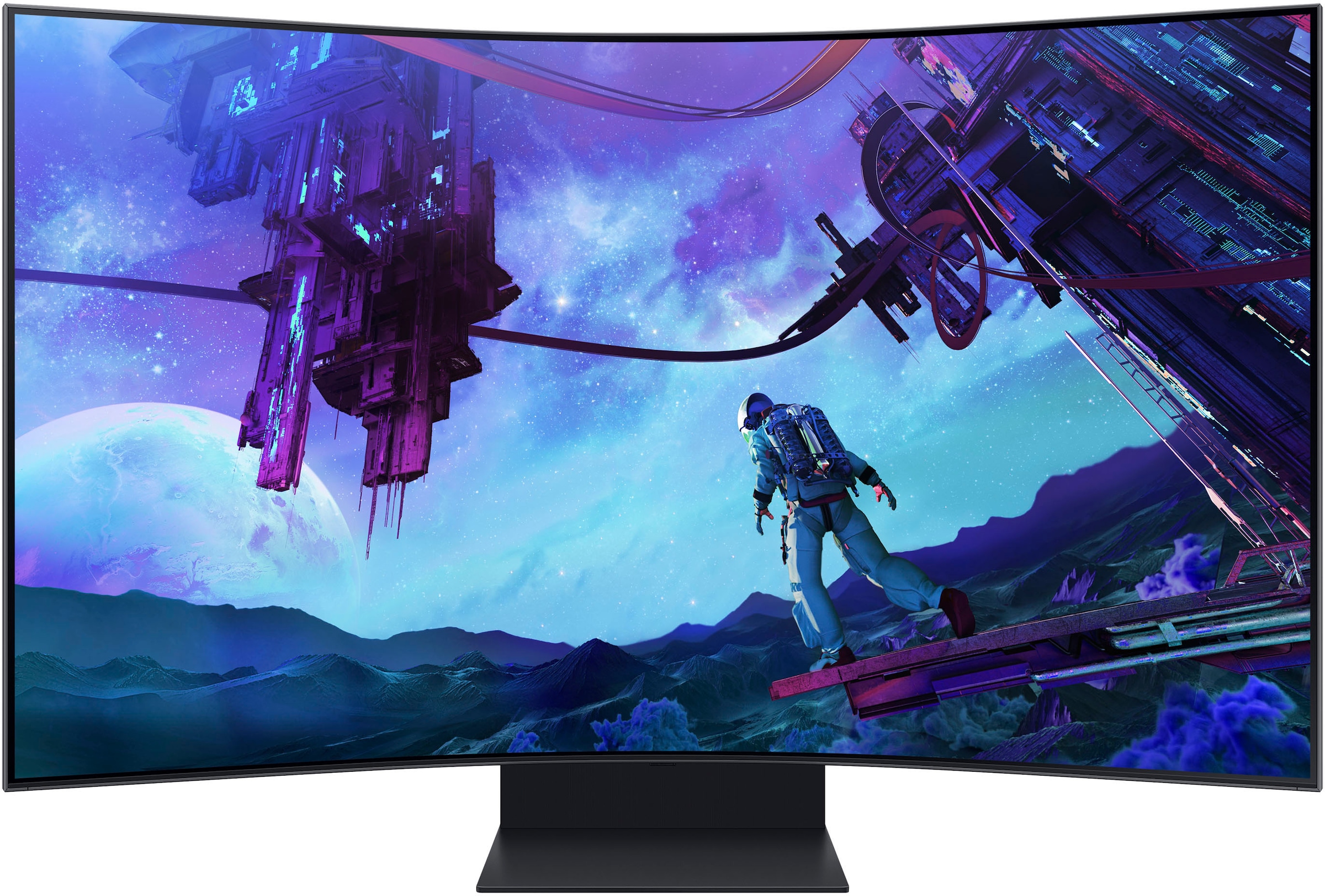 SAMSUNG Curved-Gaming-Monitor "S55CG970NU", B:117,48cm H:70,48cm T:25,18cm, schwarz, Monitore