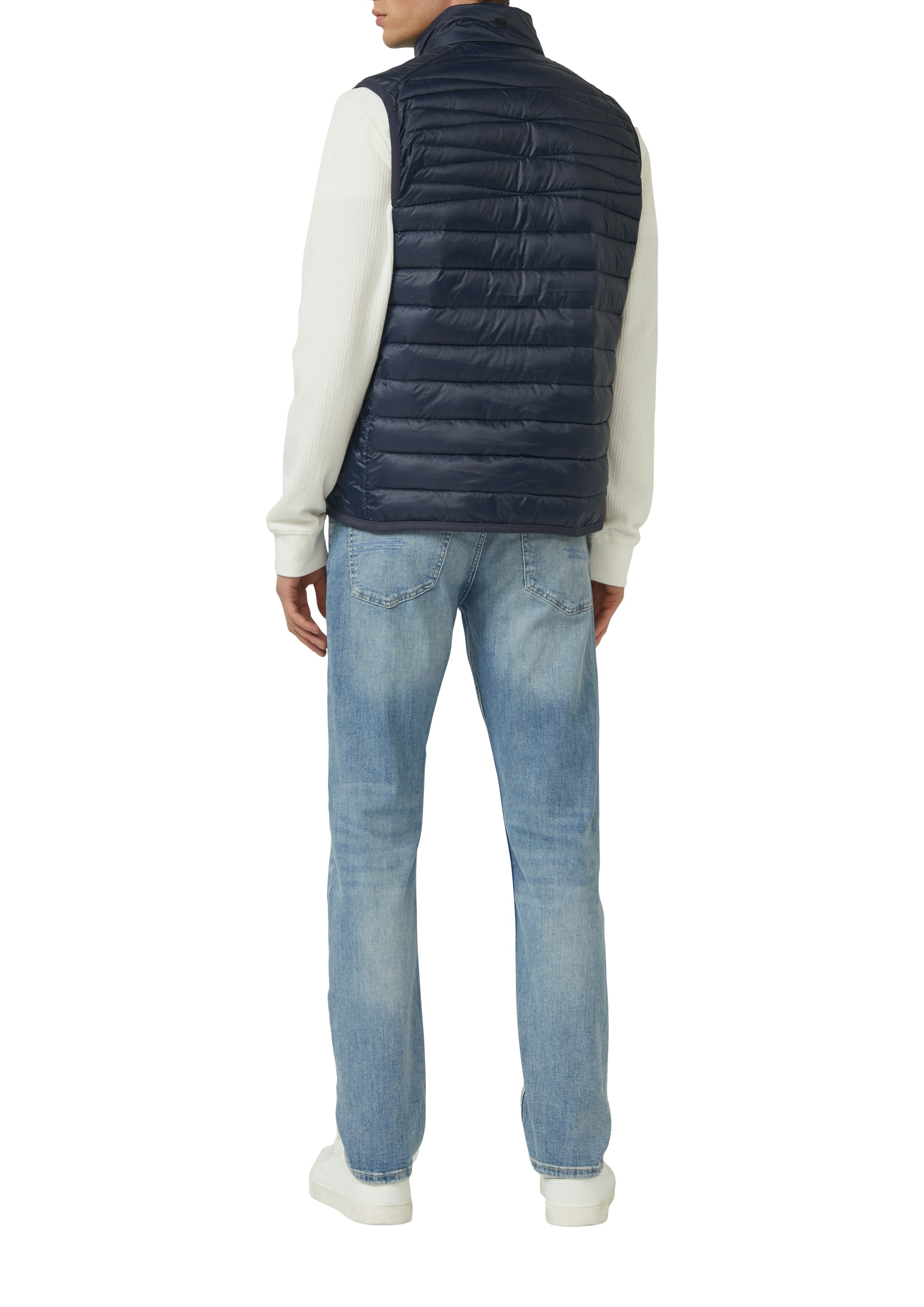 s.Oliver Men's Quilted Vest Navy Size XXL 3
