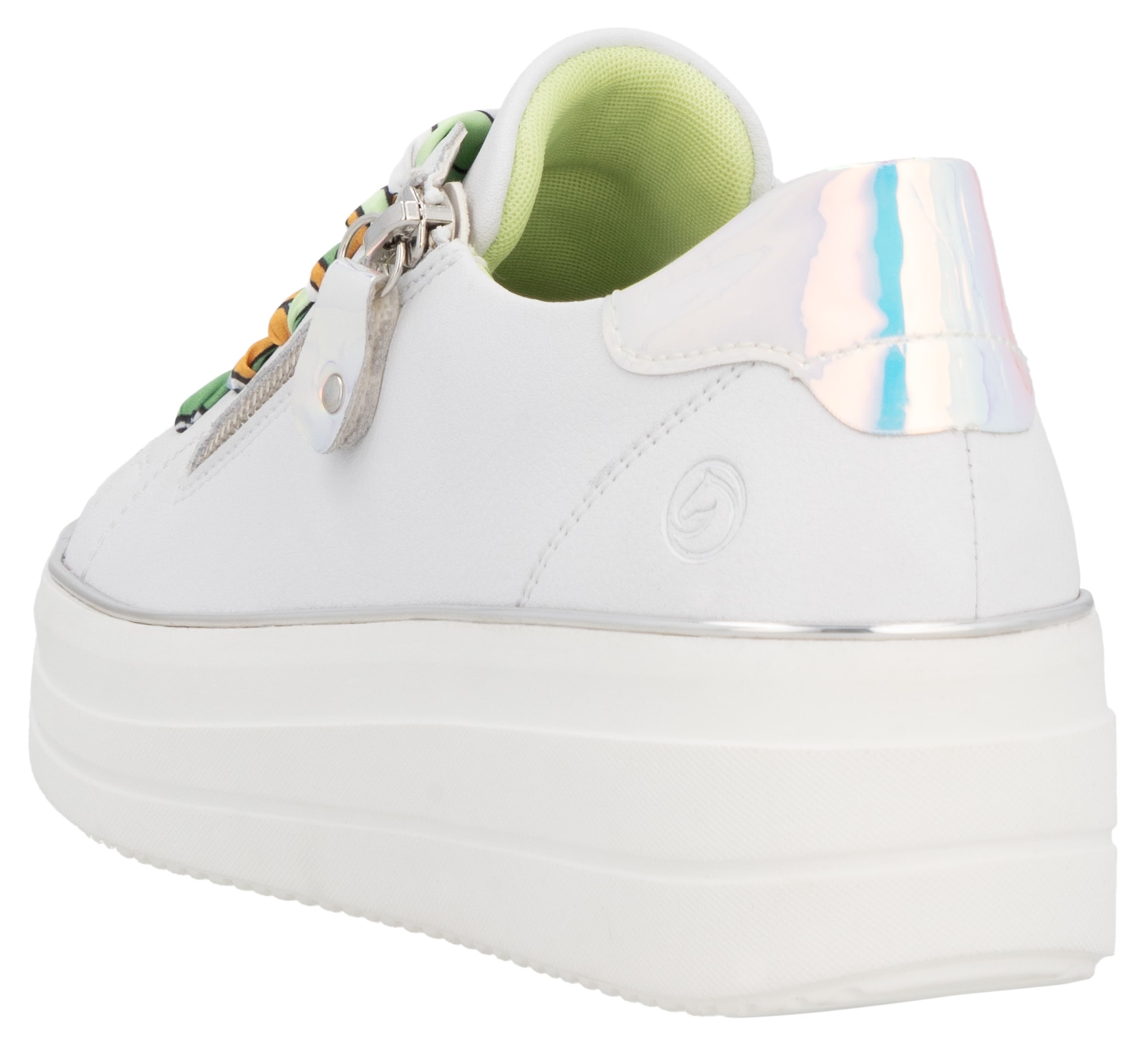 Remonte Plateausneaker, Freizeitschuh, Halbschuh, Schnürschuh mit seitlichem Reißverschluss