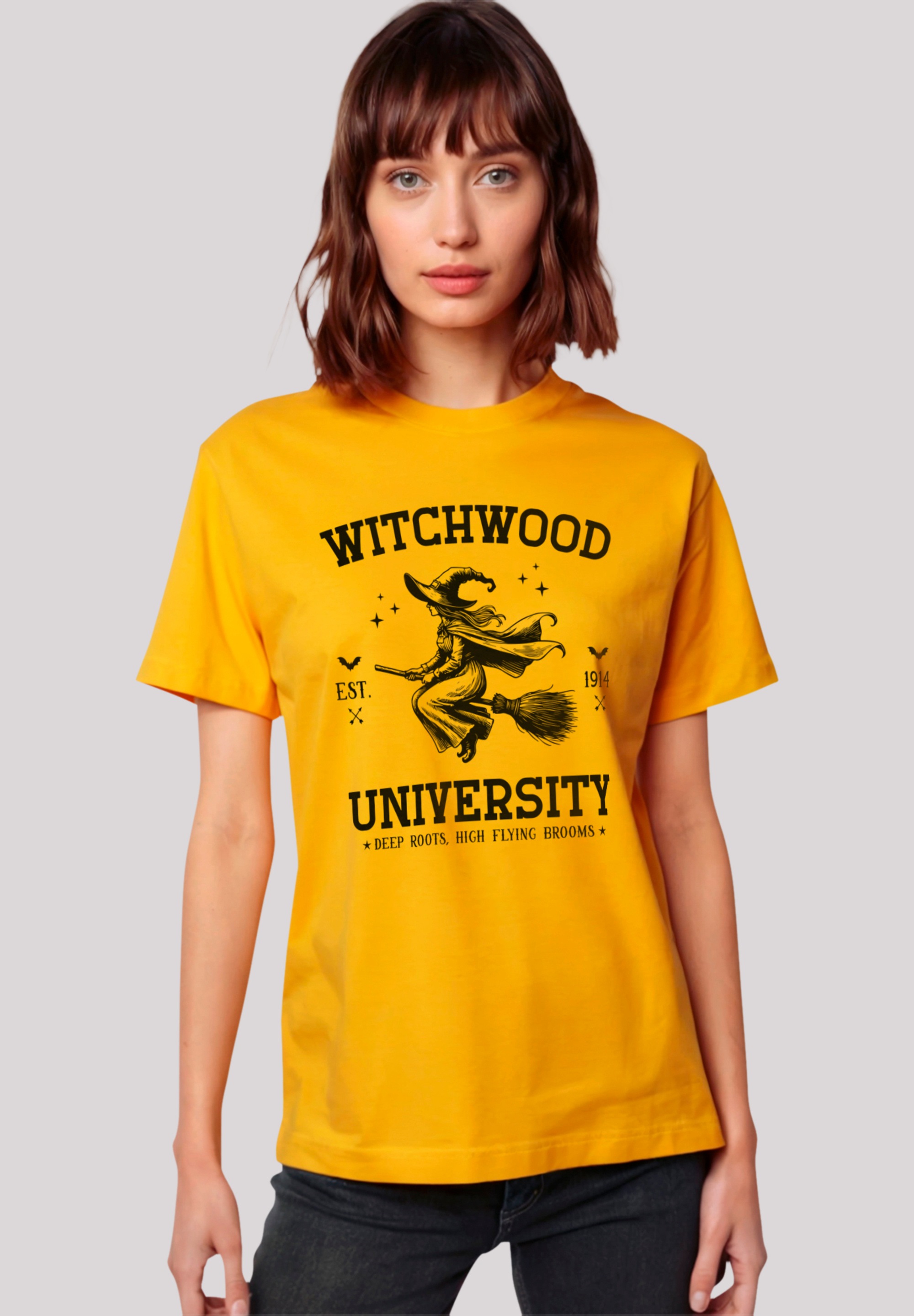 F4NT4STIC T-Shirt "Halloween University witchwood", Premium Qualität, Unise günstig online kaufen