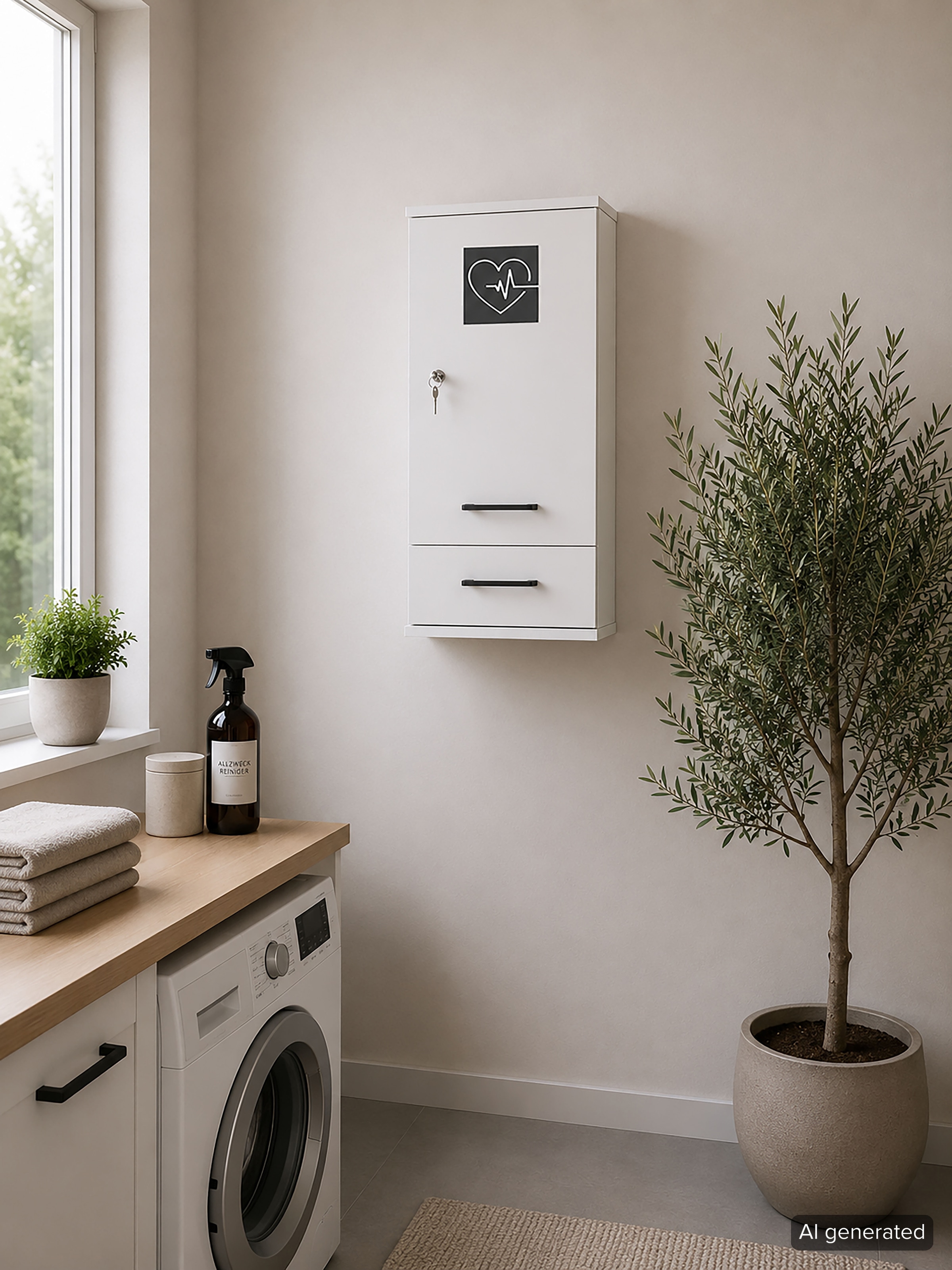 Schildmeyer Medizinschrank »Galeno, mit 3 verschiedenen Aufklebern, Breite 30 cm, Made in Germany« 1 Stk. tlg. Auswahl aus 3 verschiedenen Aufklebern zum Anbringen, Made in Germany