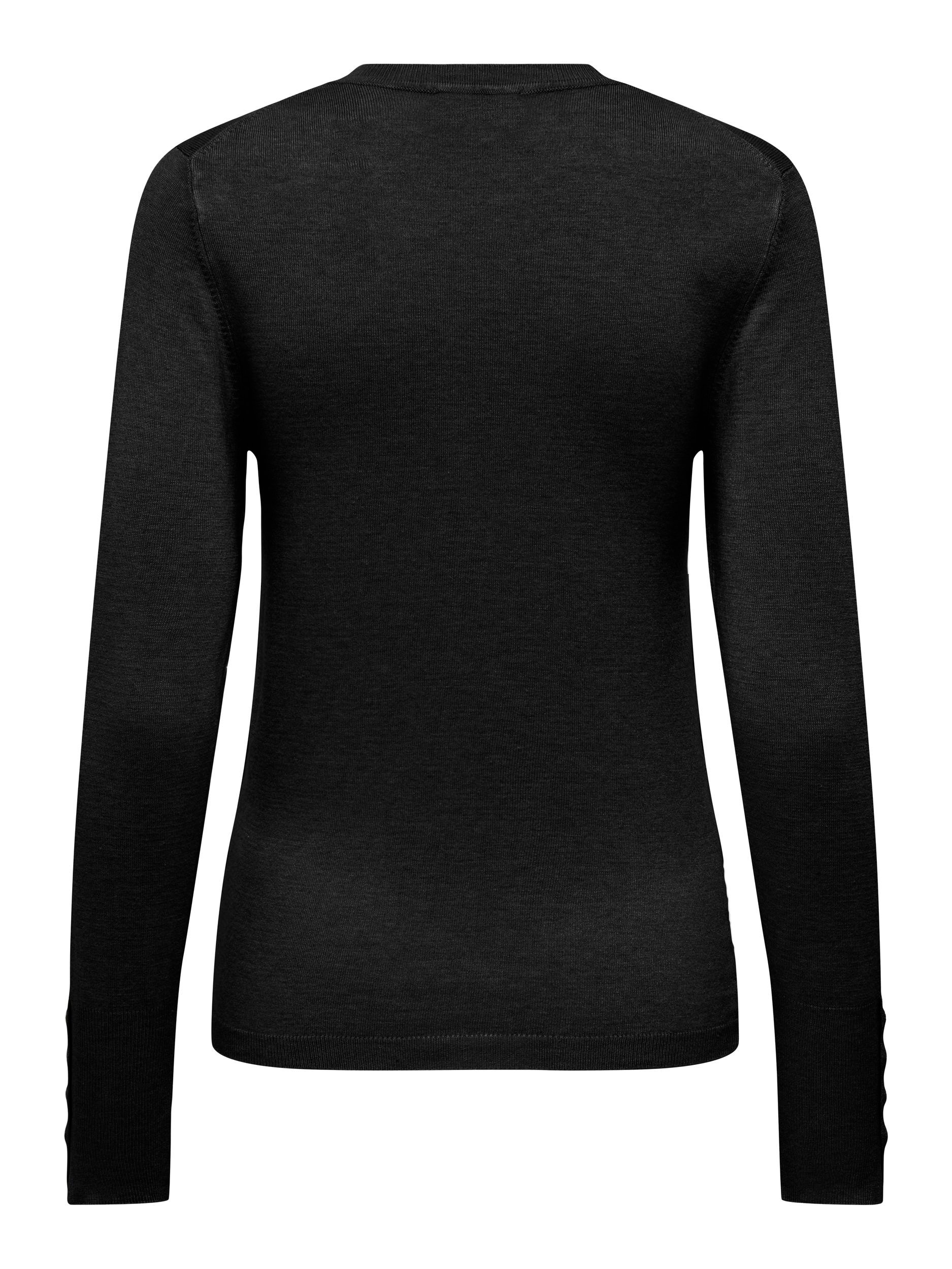 ONLY Rundhalspullover ONLJULIE LIFE LS BUTTON O-NECK CC KNT günstig online kaufen