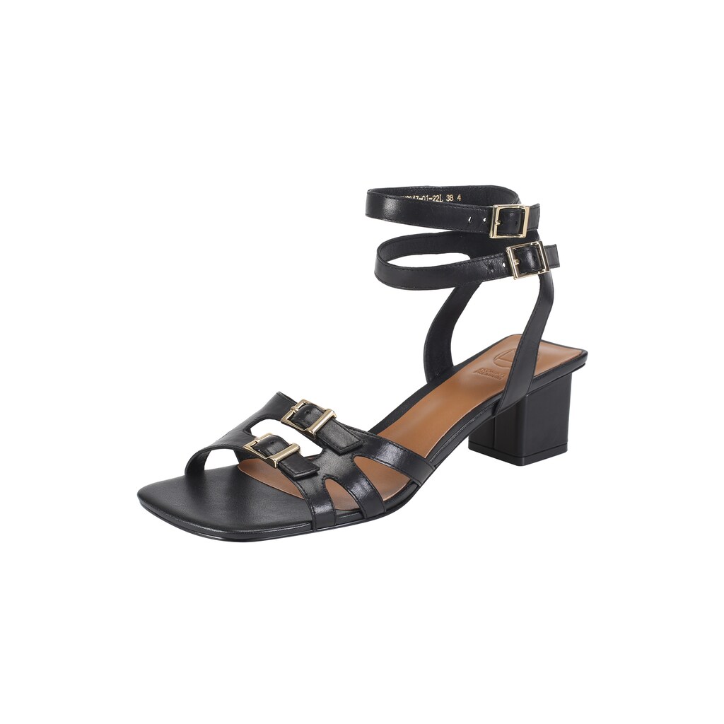 Schuhe Schuhtrends für Damen ekonika Sandale, aus hochwertigem Naturleder schwarz Schuhe Schuhtrends für Damen ekonika Sandale, aus hochwertigem Naturleder schwarz