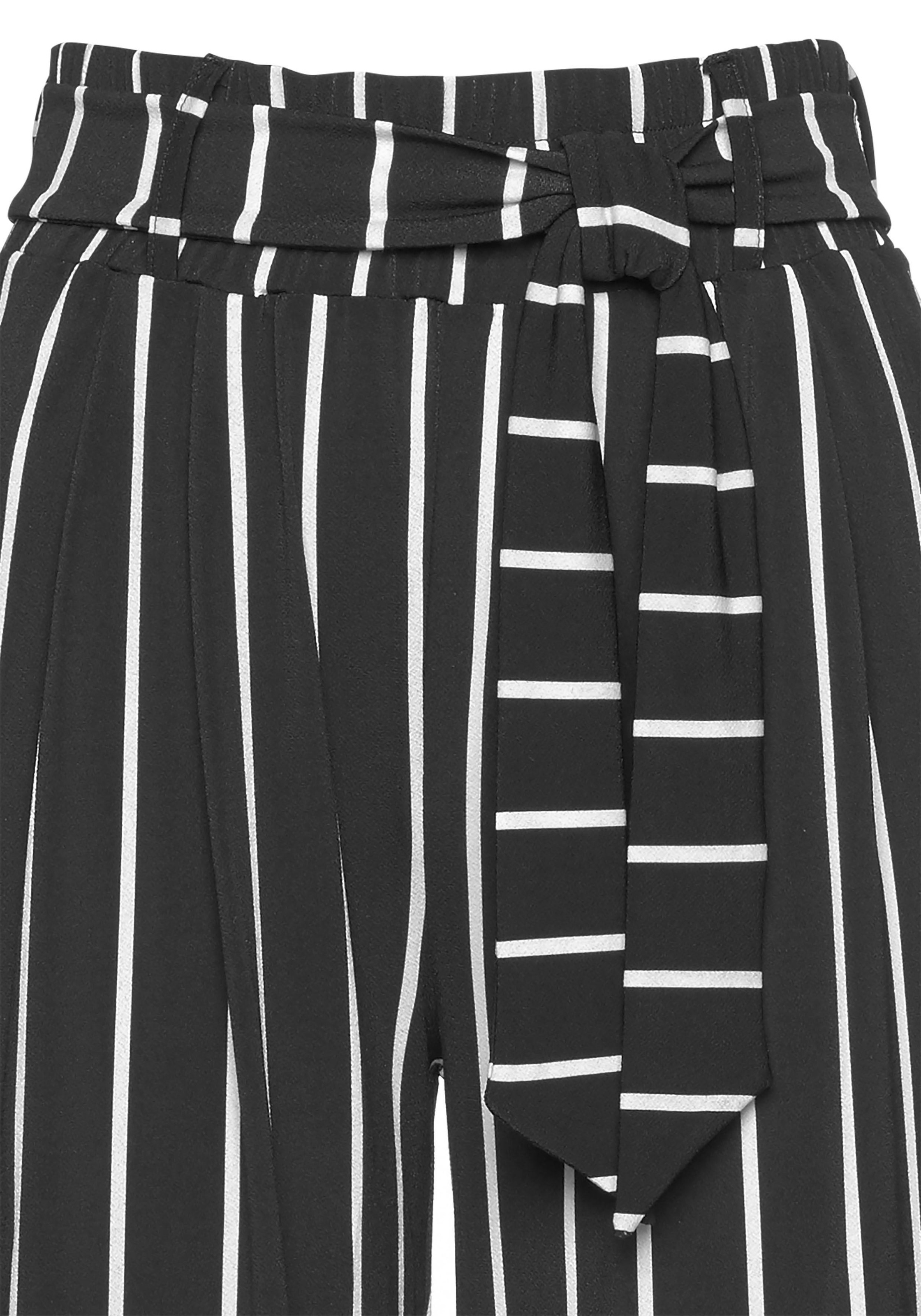 LASCANA Women Culotte Black/White Striped Size 52 3