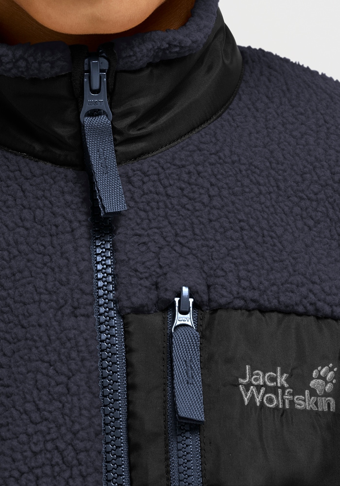 Jack Wolfskin Fleecejacke »LITE CURL FZ K« Atmungsaktiv, leicht, Übergangsjacke
