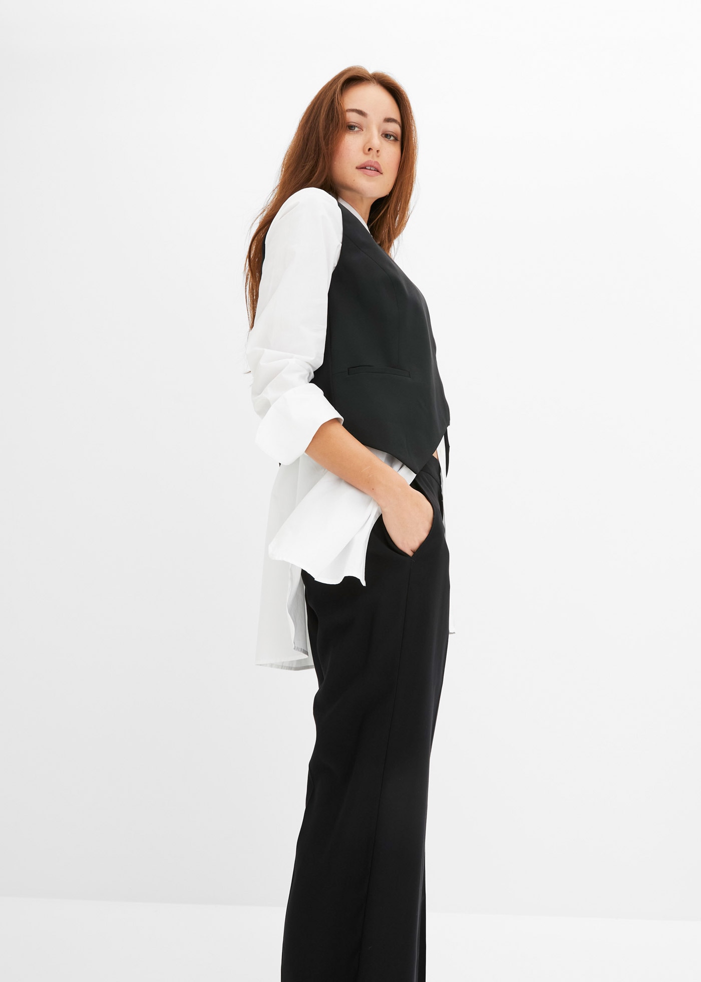 bonprix Stoffhose »Leichte Marlenehose mit Viskose«  Leichte Marlenehose mit Viskose