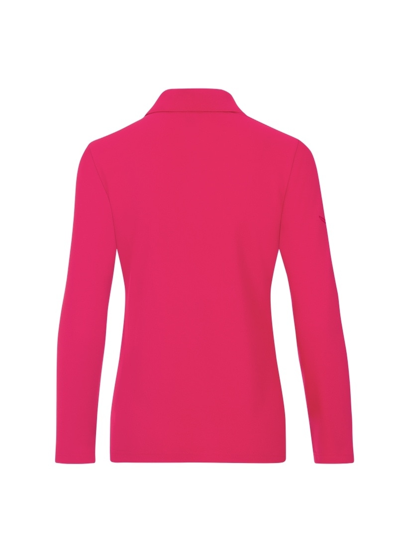 Trigema Poloshirt "TRIGEMA Langarm Poloshirt ohne Knopfleiste" 1 Stk. tlg. günstig online kaufen