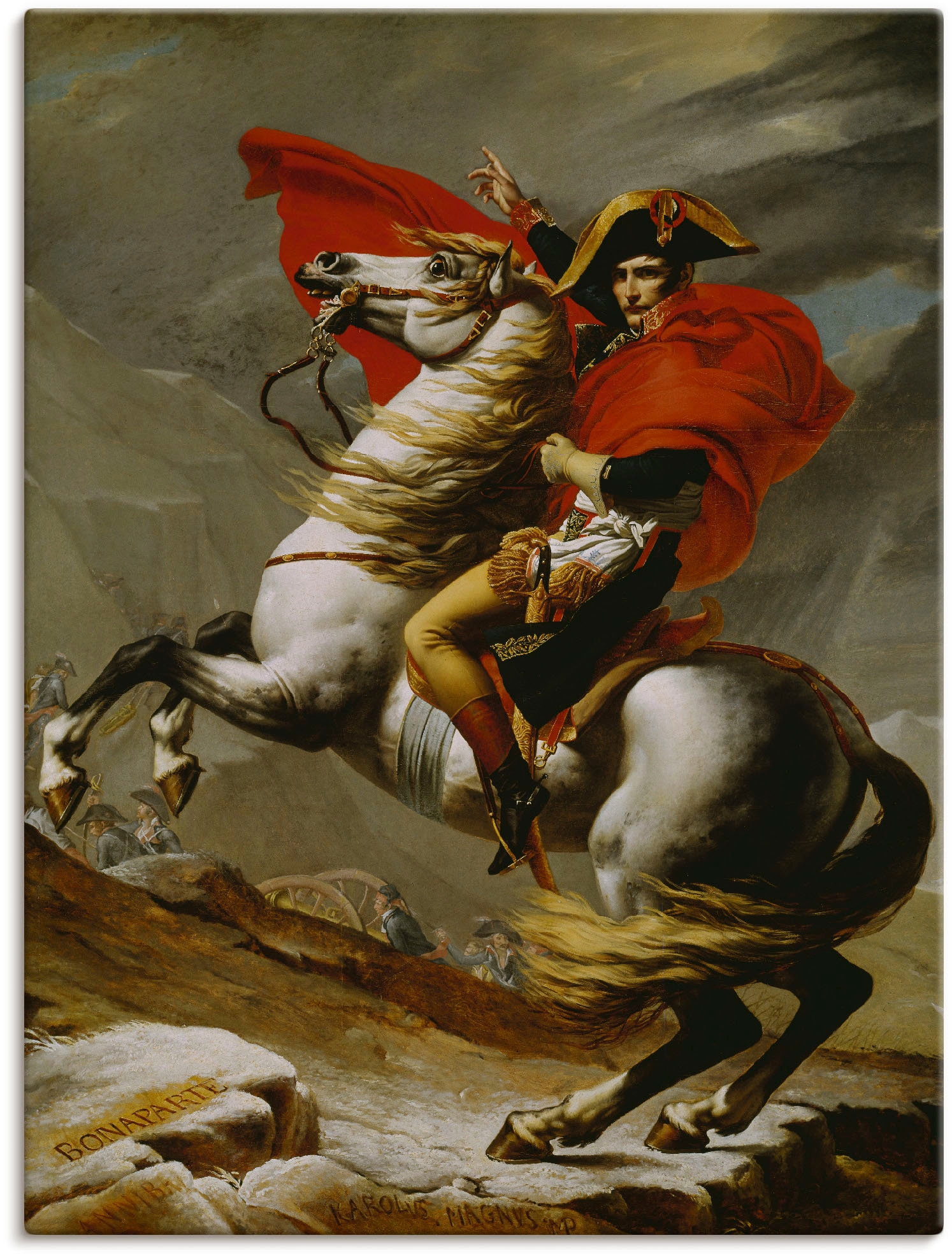 Artland Wandbild "Napoleon bei der Überquerung der Alpen." Menschen 1 Stk. günstig online kaufen