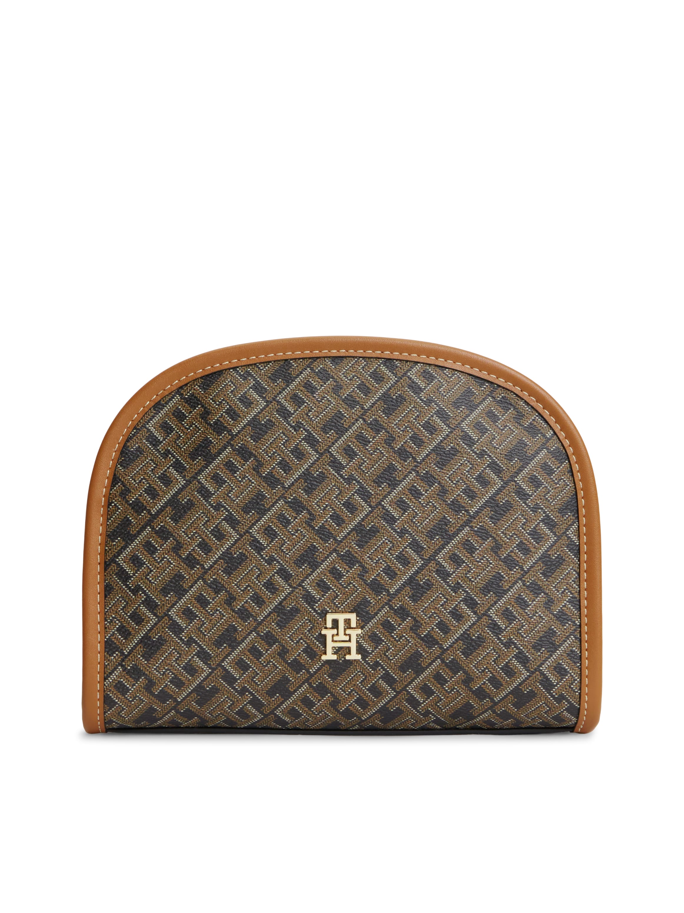 Tommy Hilfiger Kulturbeutel "TH ICON WASHBAG MONO PRINT" Unisex Waschbeutel, Minibag mit TH-Allover-Print