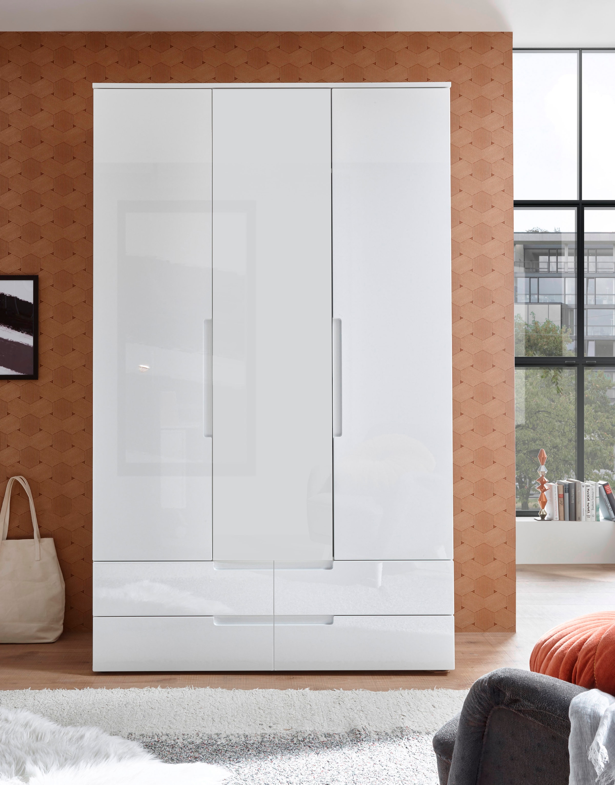 Schlafkontor Drehtürenschrank »Spice«, mit Hochglanzfront