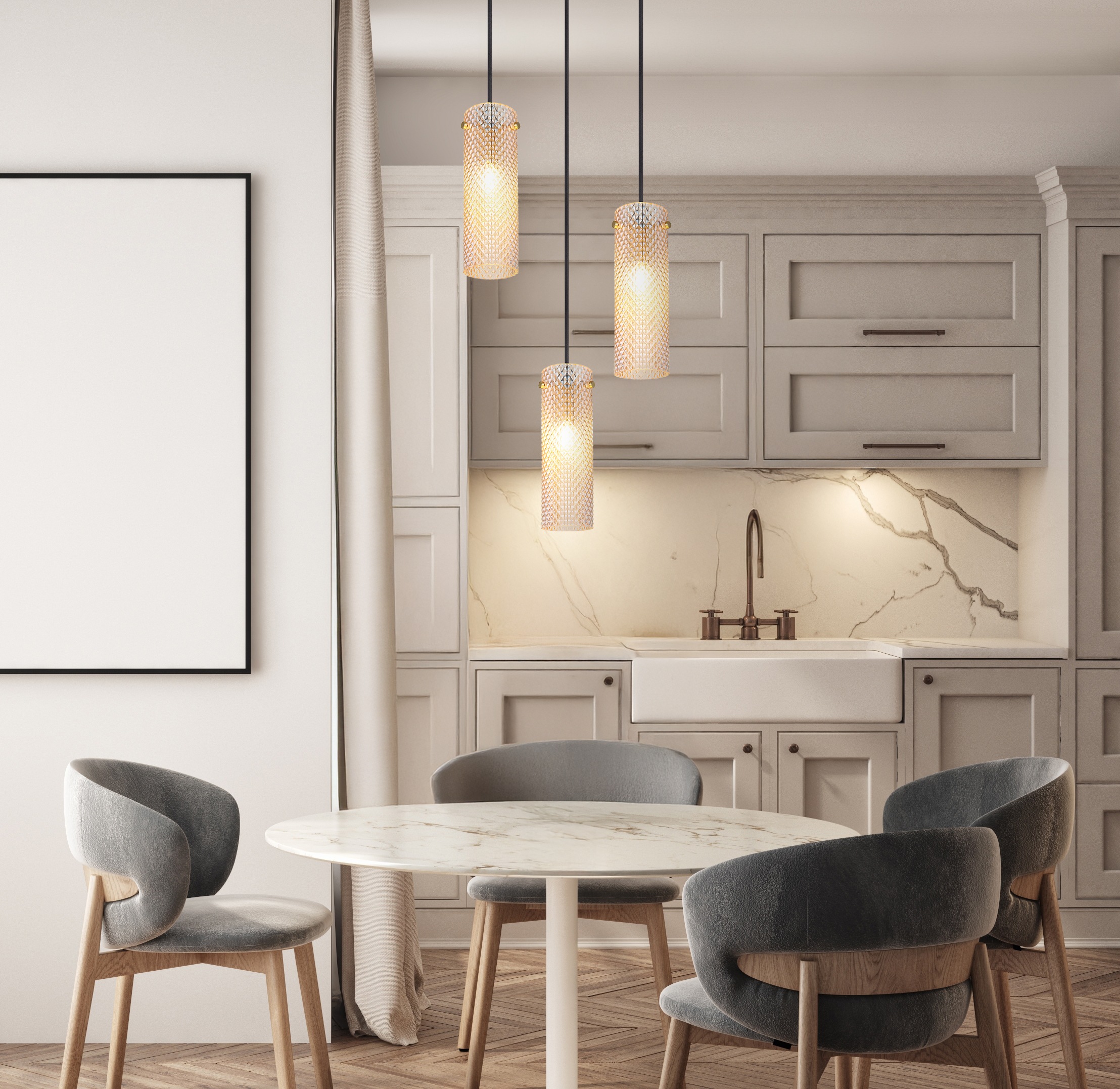 GLOBO LIGHTING Hängeleuchte »KAROLO« E14 1 Stk. Hängelampe Esszimmer-Leuchte Esstischleuchte Wohnzimmer