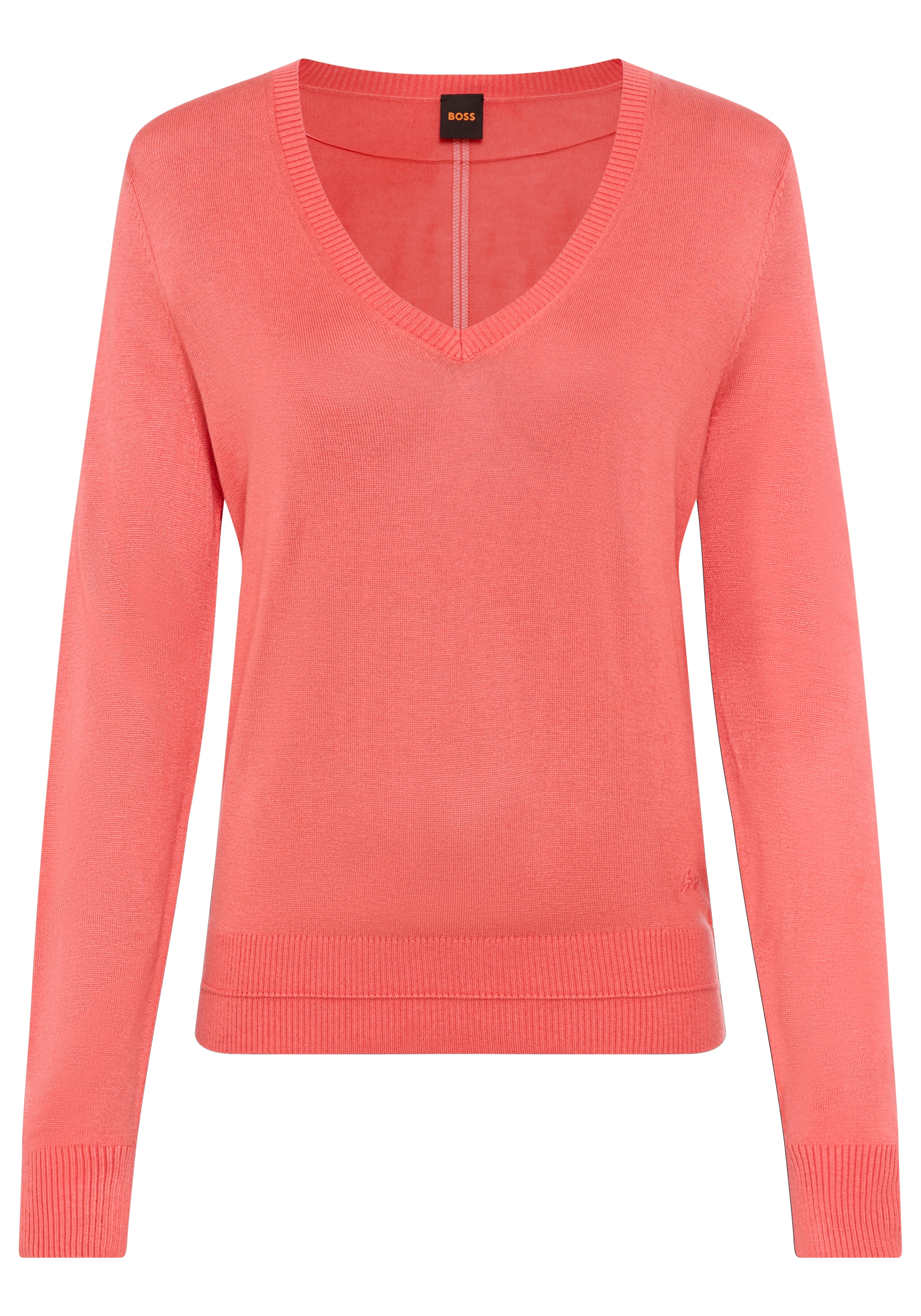 BOSS ORANGE Strickpullover "Fiaffella Premium Damenmode", mit Ajouré-Detail günstig online kaufen