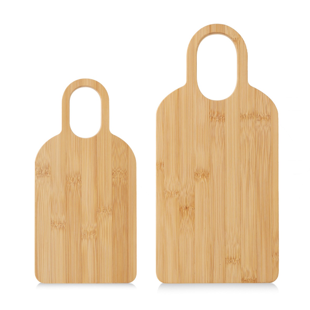 Zeller Present Schneidebrett »Schneide-/Servierbrett mit Griff« ca. 30x15x1,5 cm, 4er-Set