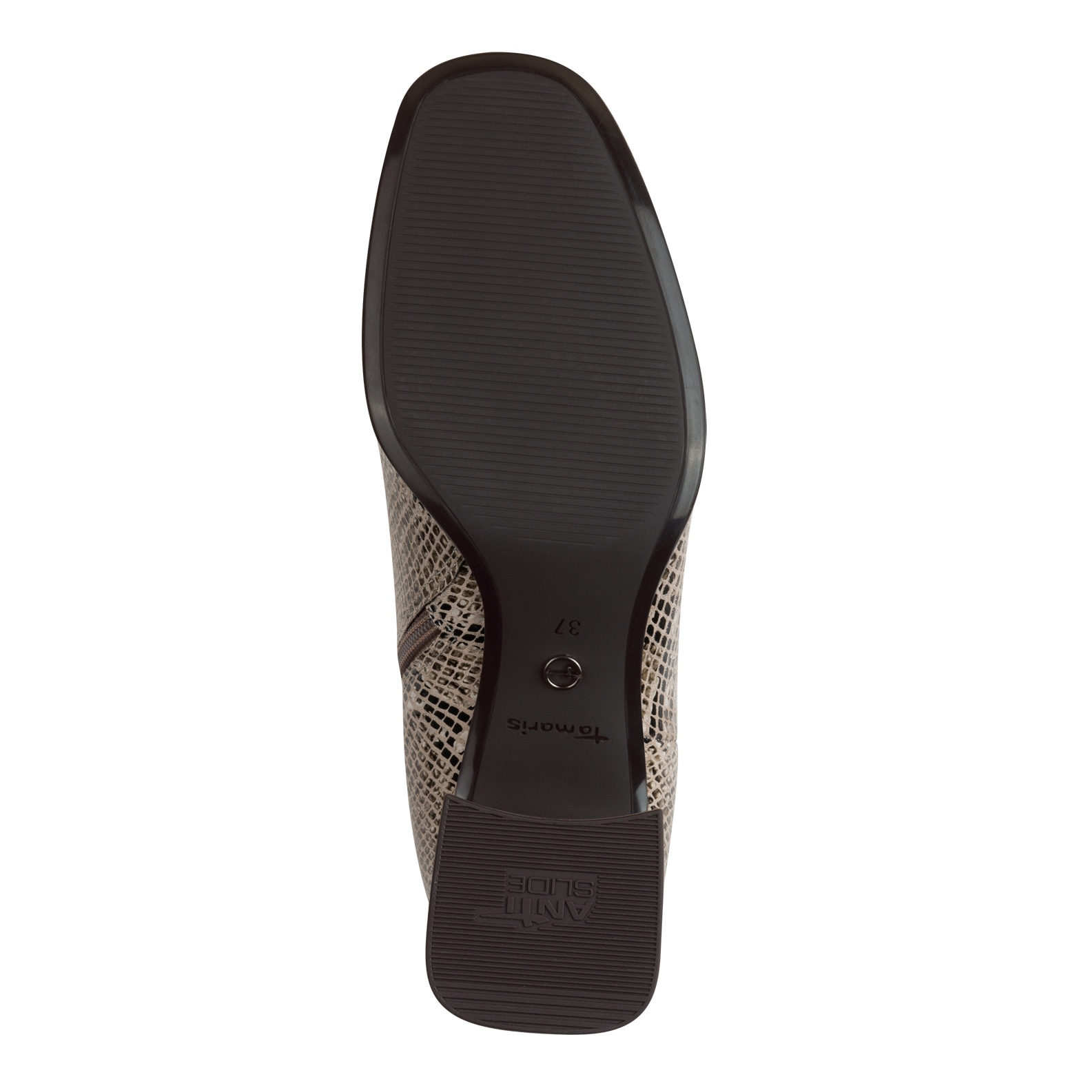 Tamaris Stiefelette, Blockabsatz, Partystiefelette in cooler und angesagter Snake-Optik